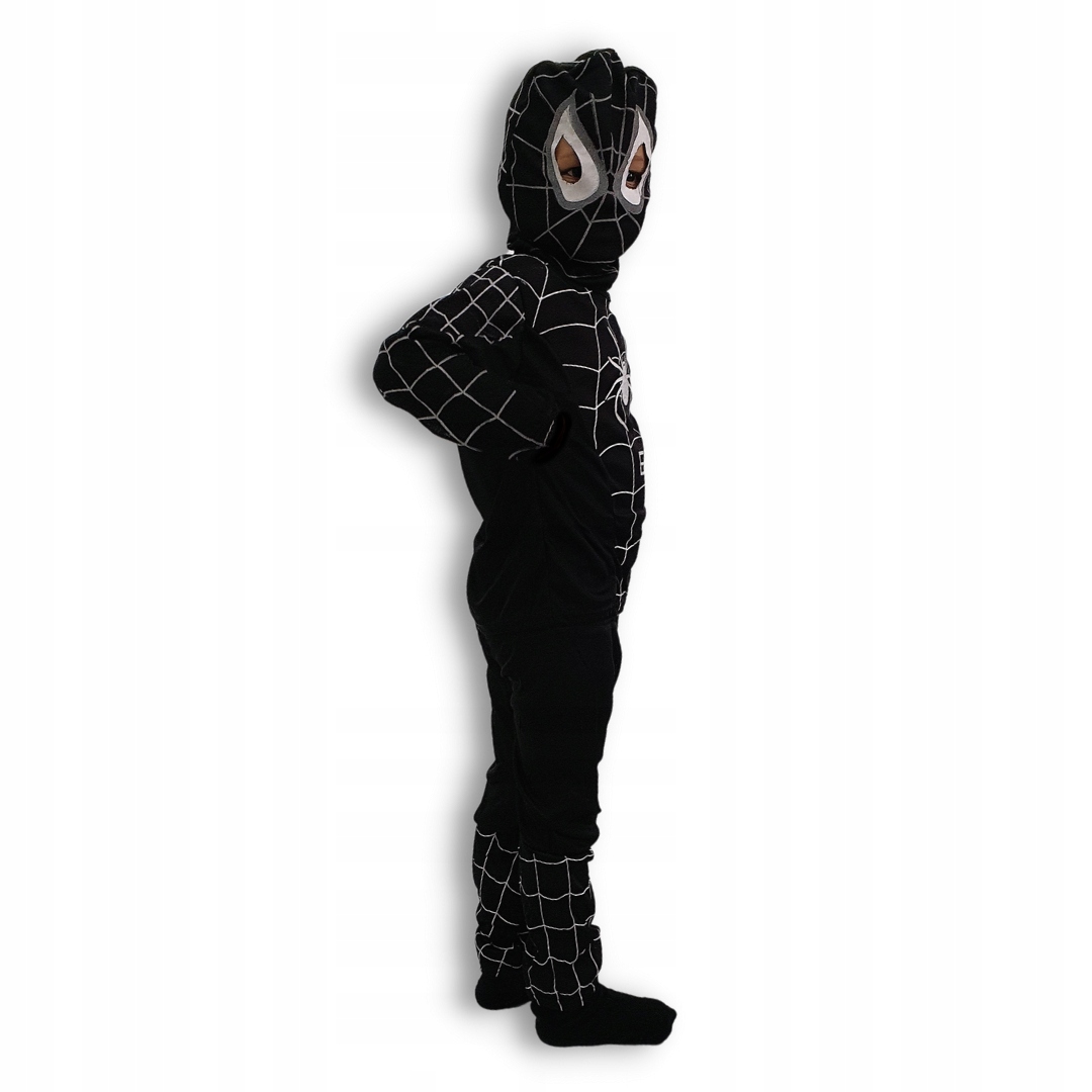 STRÓJ NA HALLOWEEN CZARNY SPIDER-MAN r. M 110-122 Płeć Chłopcy