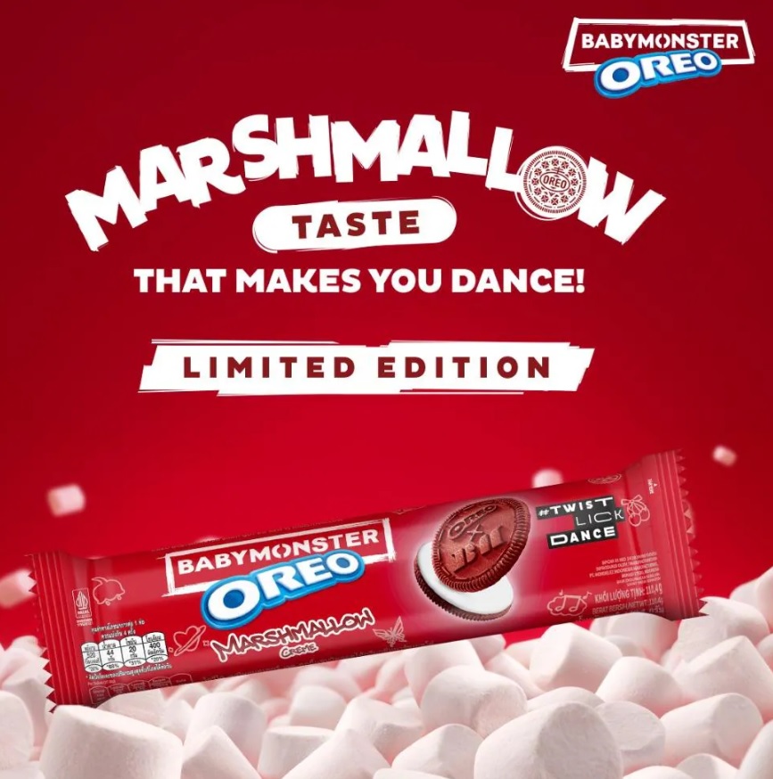 OREO BabyMonster RED Marshmallow Creme Limited Edition 110,4g Waga 110.4 g