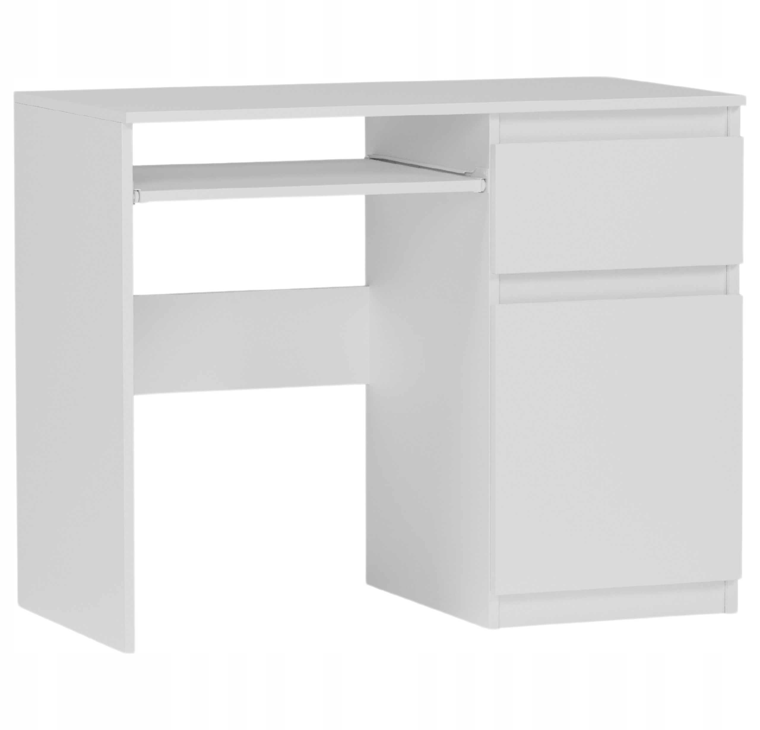 Meble Biurko komputerowe stolik 90cm białe N-33