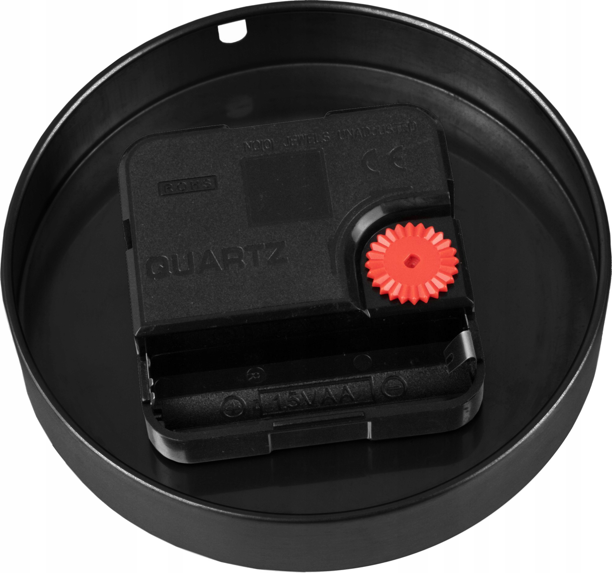 ZEGAR ŚCIENNY DUŻY NOWOCZESNY NAKLEJANY DIY CZARNY Materiał dominujący inny