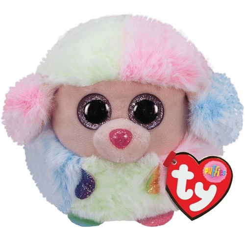 

Ty Pluszak Maskotka Puffies Pies Pudel Rainbow