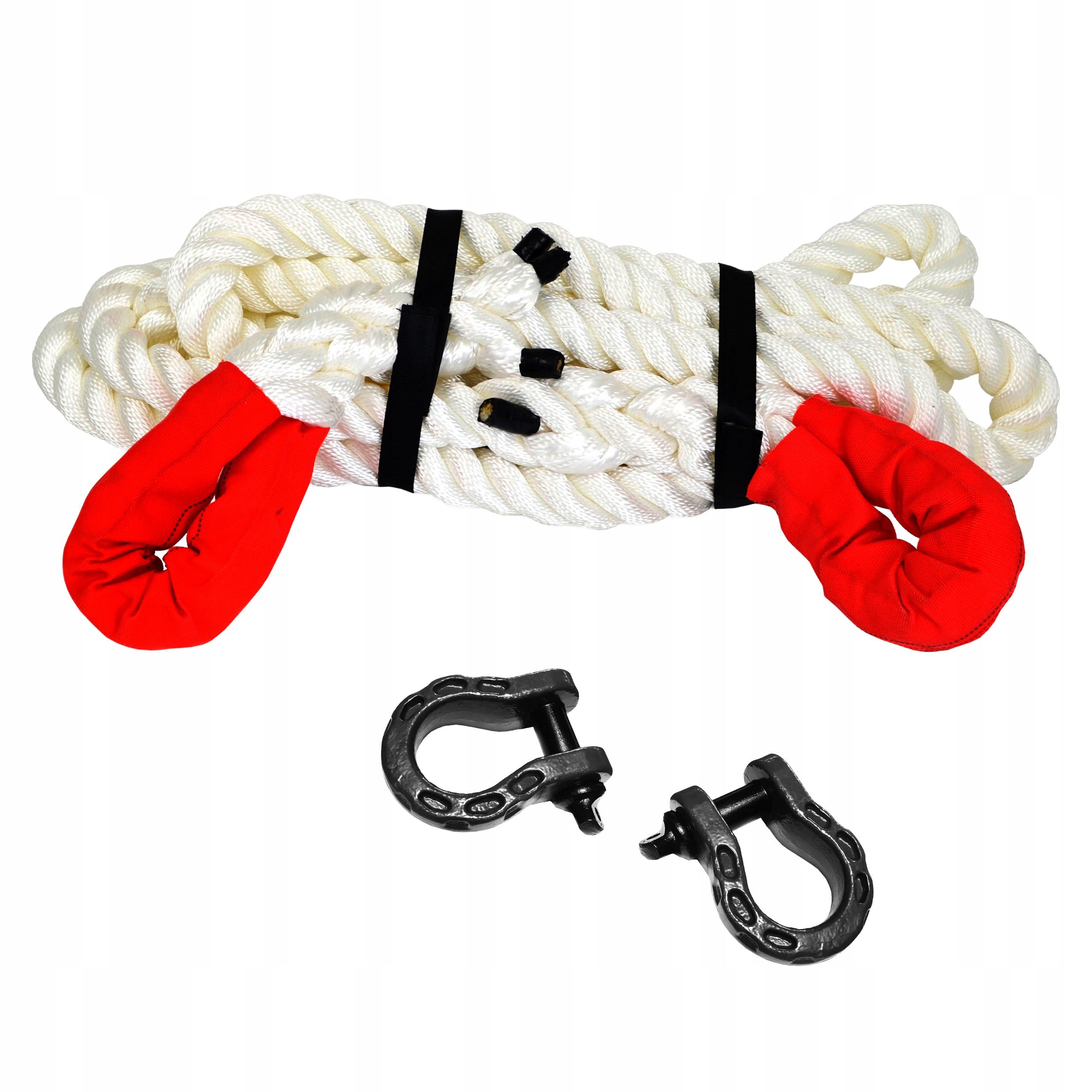Kinetické lano 8 m 36 mm 25 t 2 x sklo Omega 10 t Snakeman 4WD