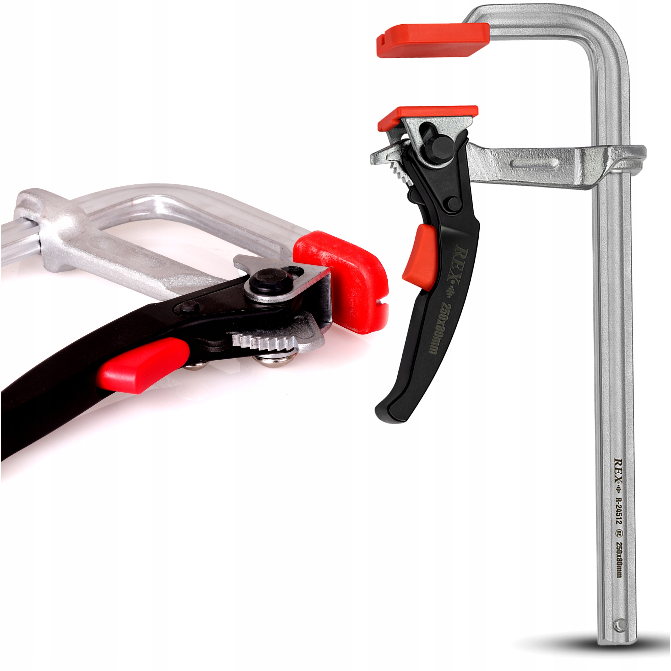 Truhlářská Zámečnická Svěrka 250x80 mm Svařovací Kovaná Automatická Západka