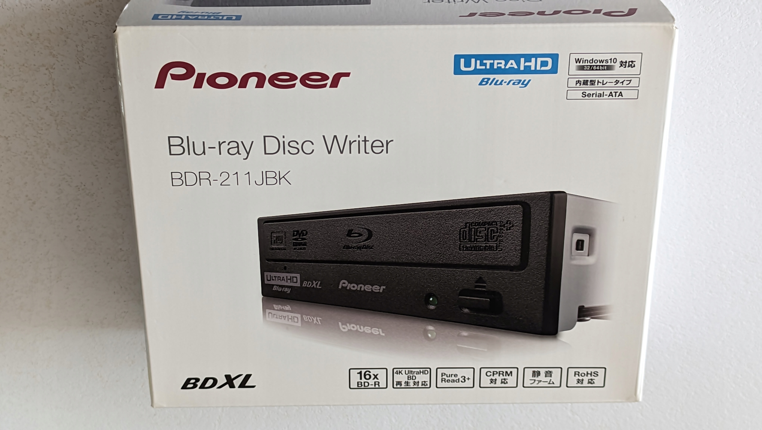 Pioneer BDR-211 Jbk Uhd 4K Bdxl Nagrywarka Blu-ray LibreDrive fw .1.53 Box