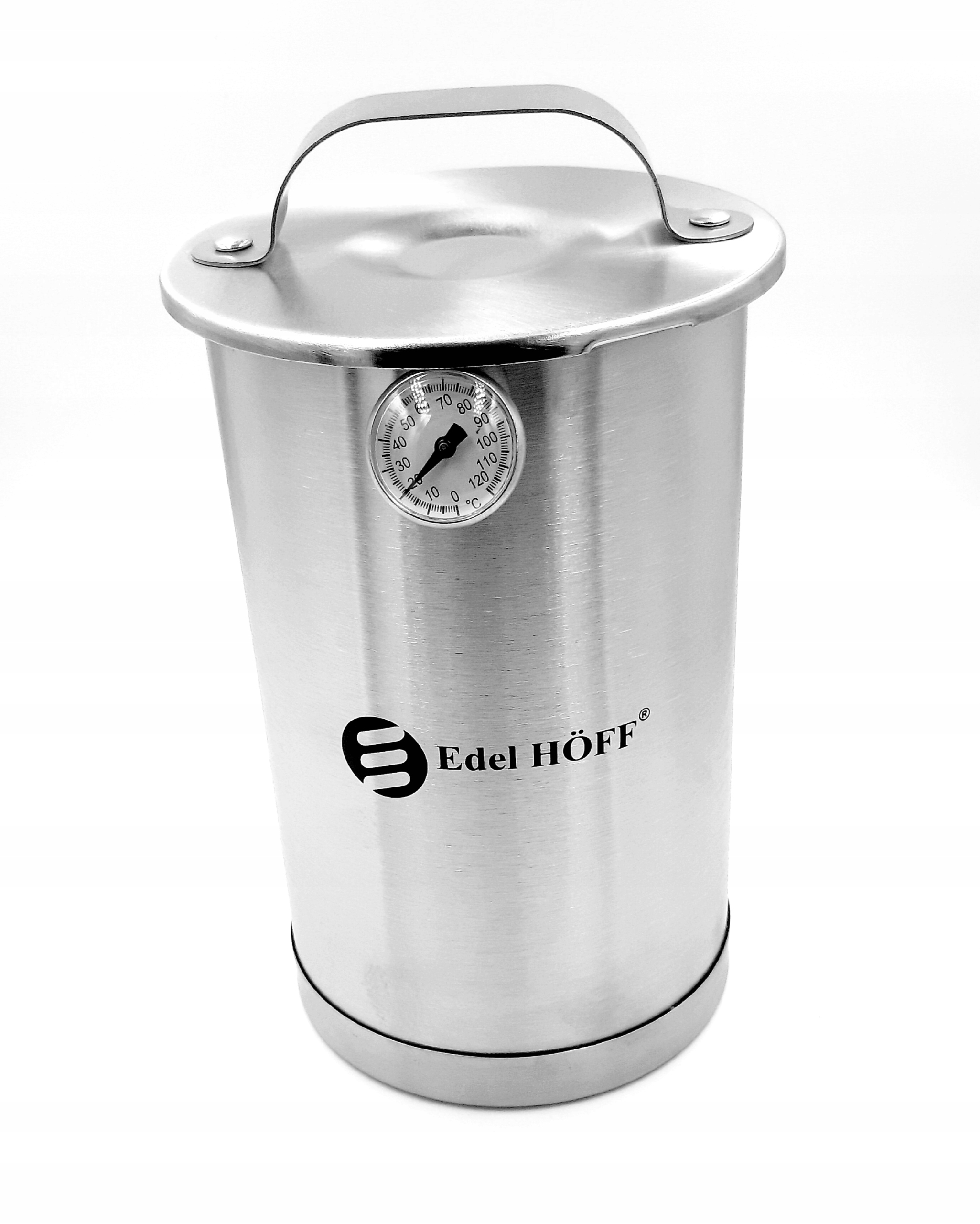 

Szynkowar nierdzewny z pokrywką i termometrem