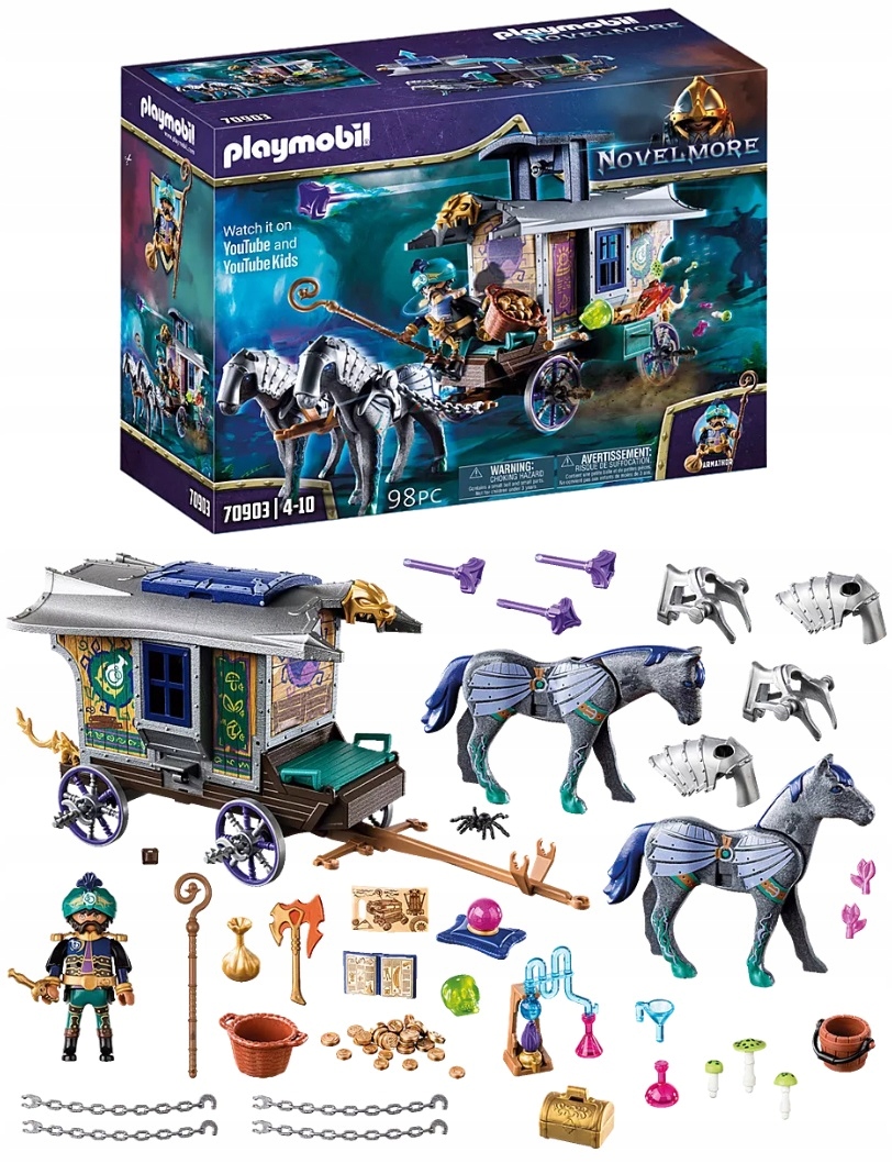 Playmobil 70903 Novelmore Violet Vale Wóz Kupiecki
