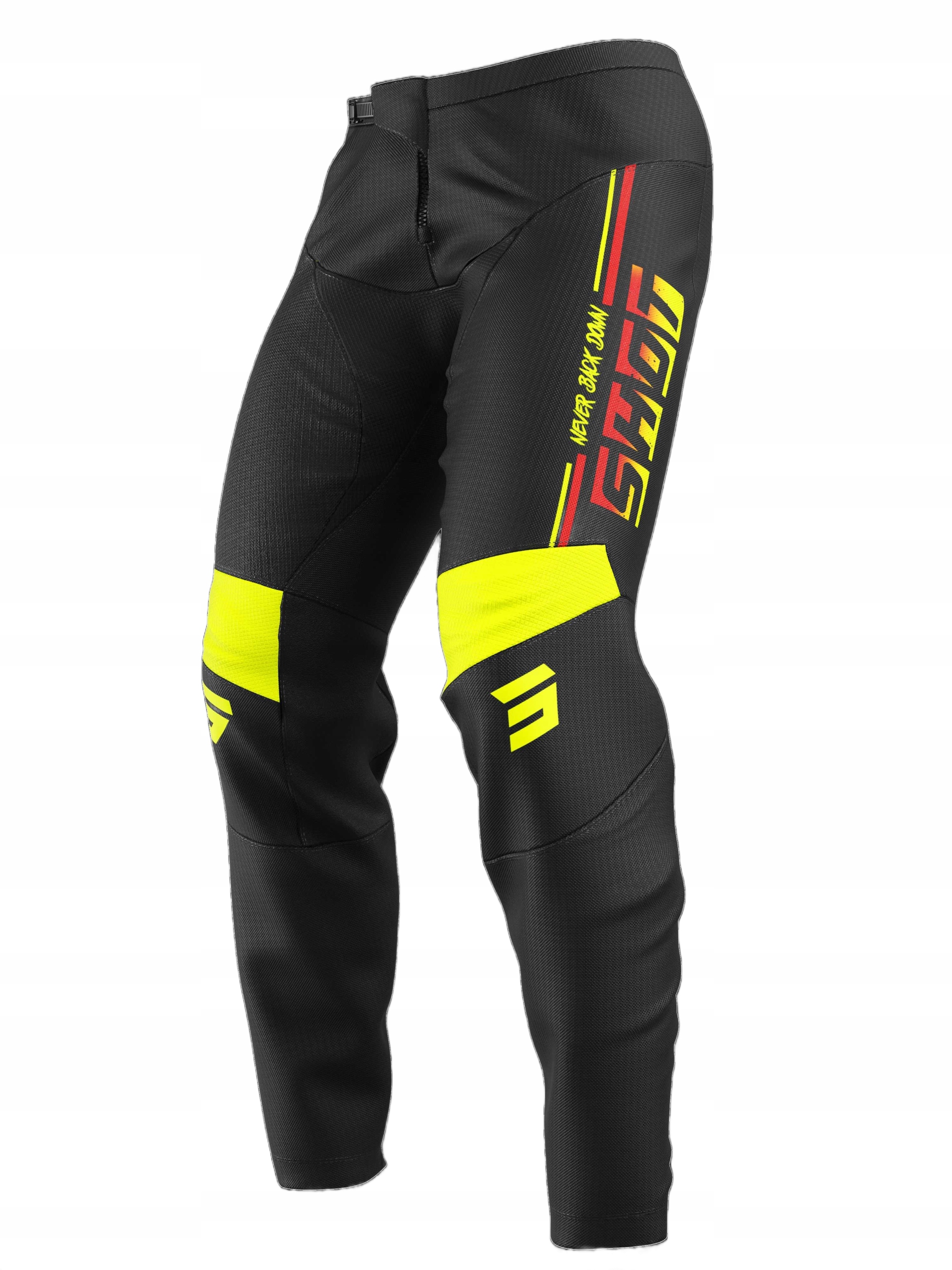Nohavice Na Cross Shot Devo Block Neon Yellow 34