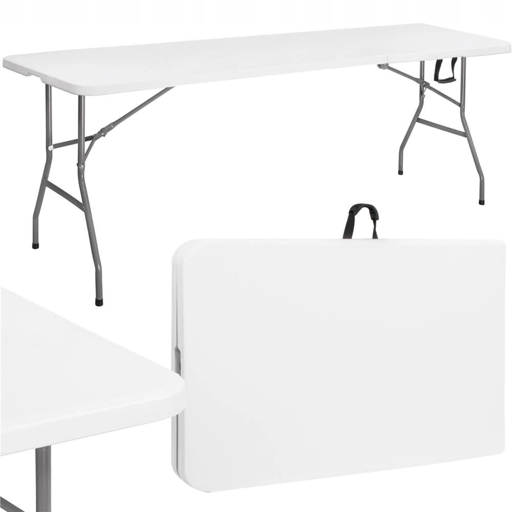 Skladací cateringový stôl 240 cm Springos GF0050 biely