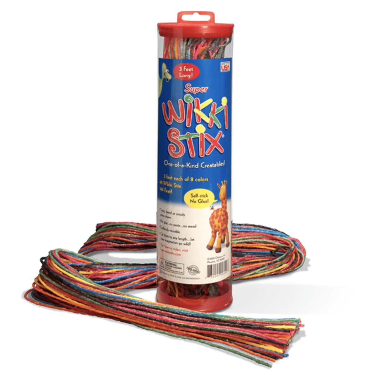 

Woskowe Sznureczki Wikki Stix dłuugie 48 szt