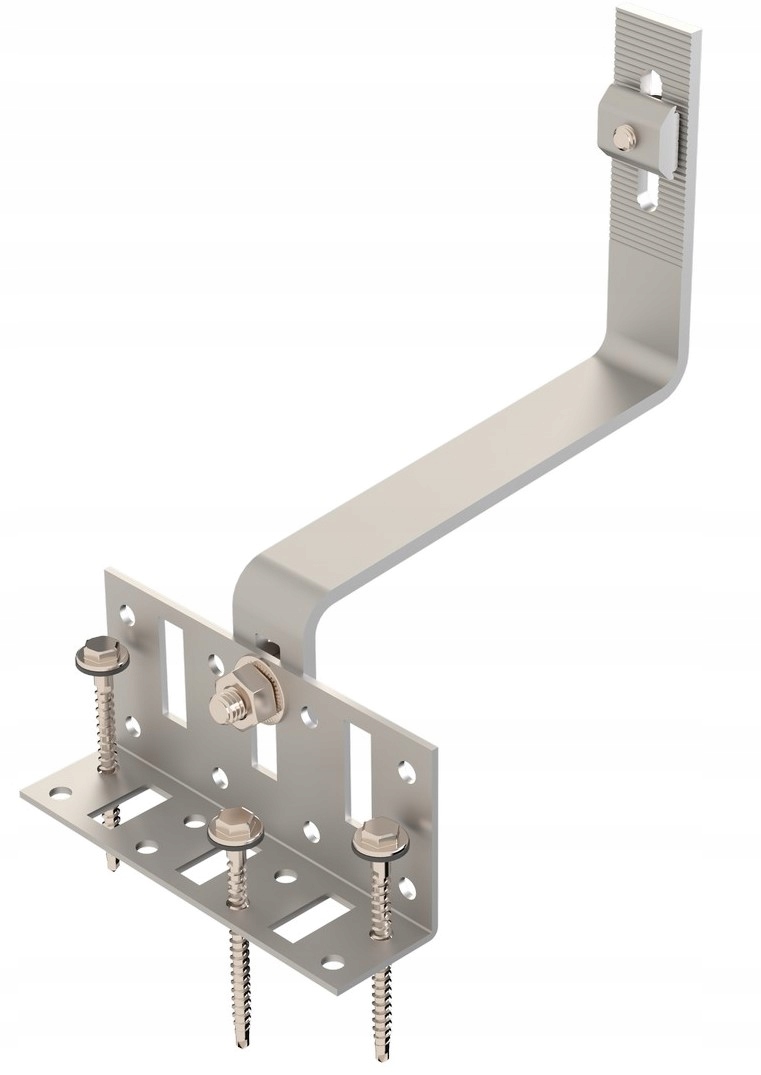 

Uchwyt podwójnie regulowany fotowoltaika długi 165