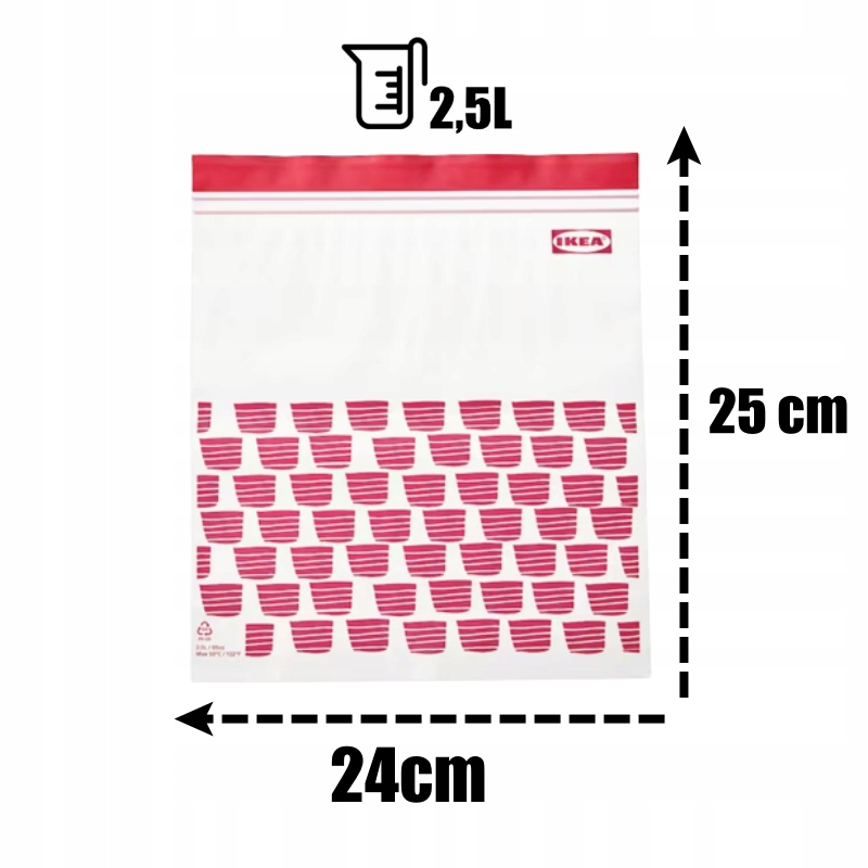 IKEA ISTAD Woreczki Torebki Strunowe Żywność110szt Marka Ikea