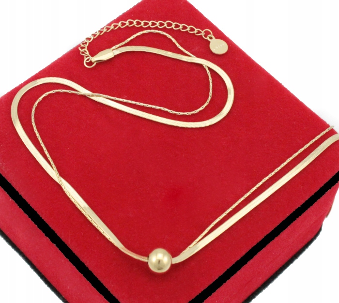 

Naszyjnik Złota Żmijka Double Stal Chirurgiczna