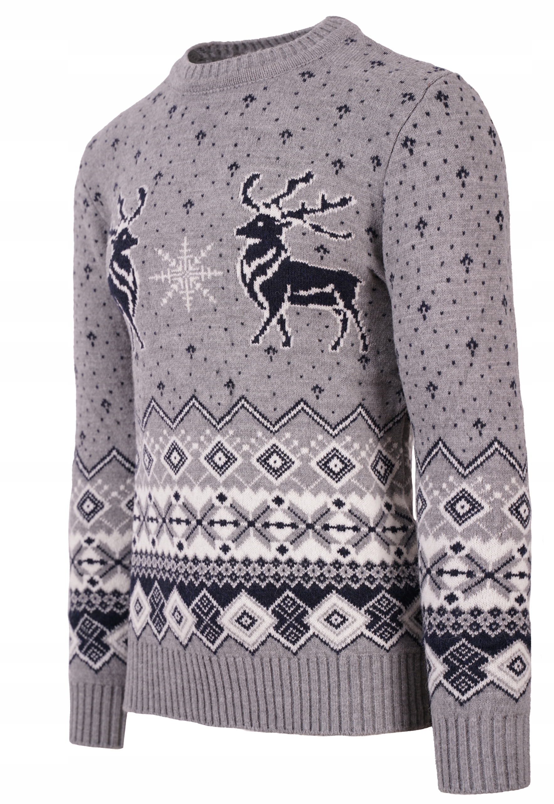 SWETER MĘSKI ŚWIĄTECZNY RENIFER WEŁNA NORWESK L XL Marka inna