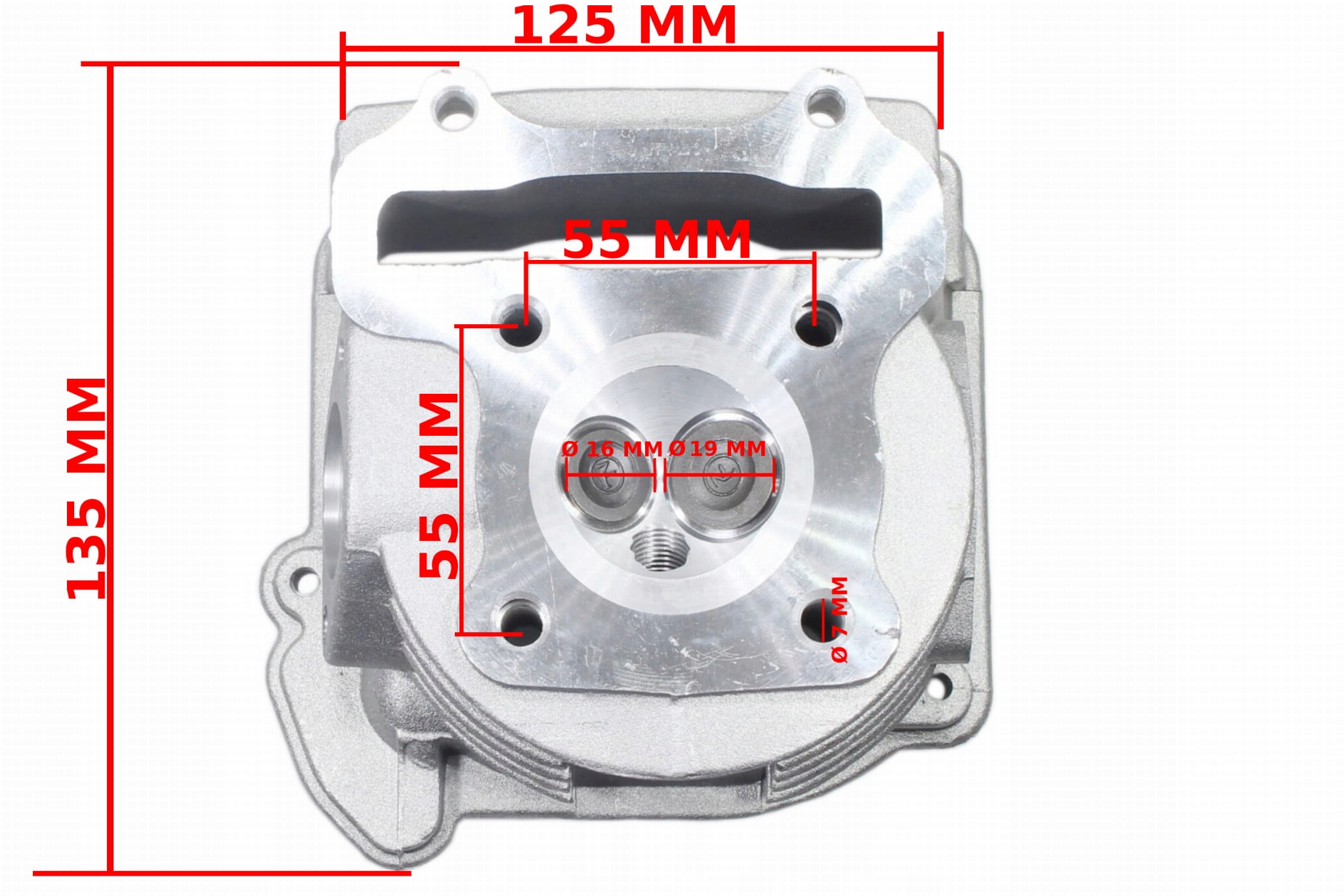 3836 - ГОЛОВКА GY6-80 KPL ДЛИННЫЕ КЛАПАНЫ ORG FACTORY ROY