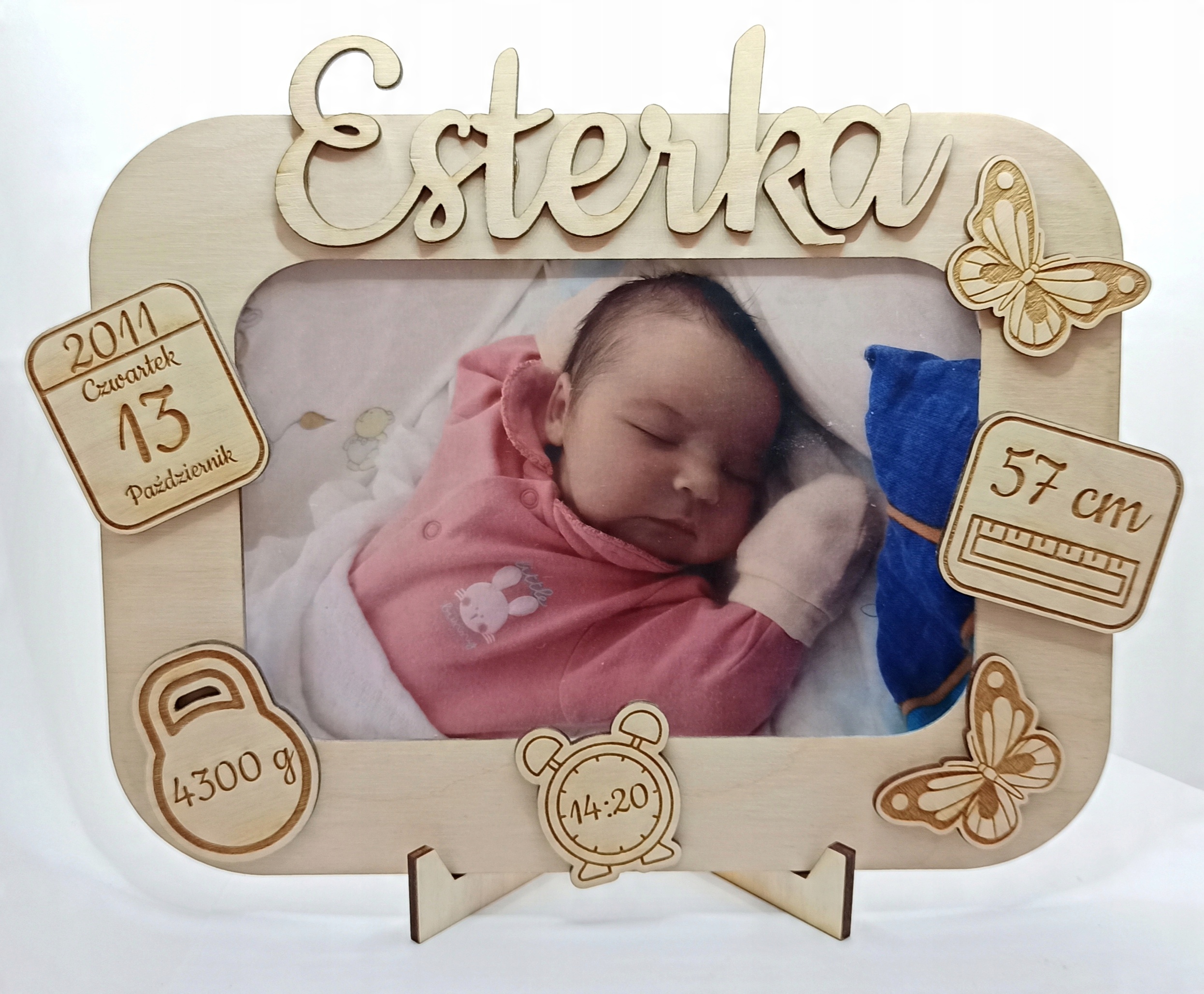

Ramka z metryczką personalizowana zdjęcie