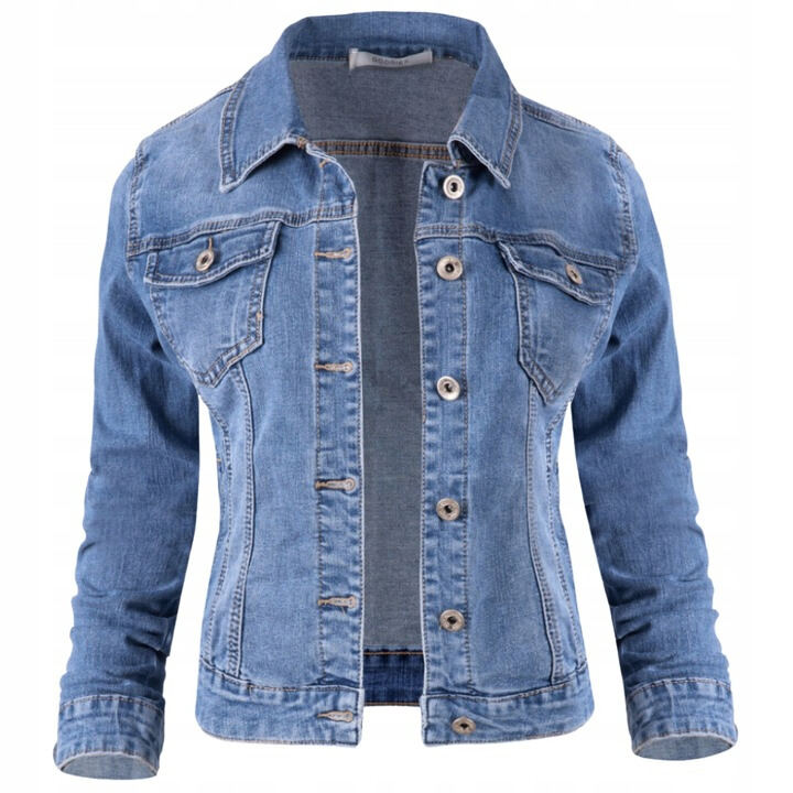 Kurtka Jeansowa Damska Katana Navy Blue Klasyczna 36/S