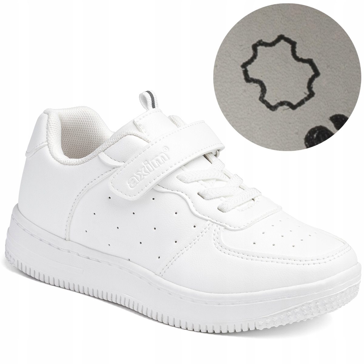 Buty sportowe białe Modne sneakersy Lekkie w.SKÓRA Axim 22