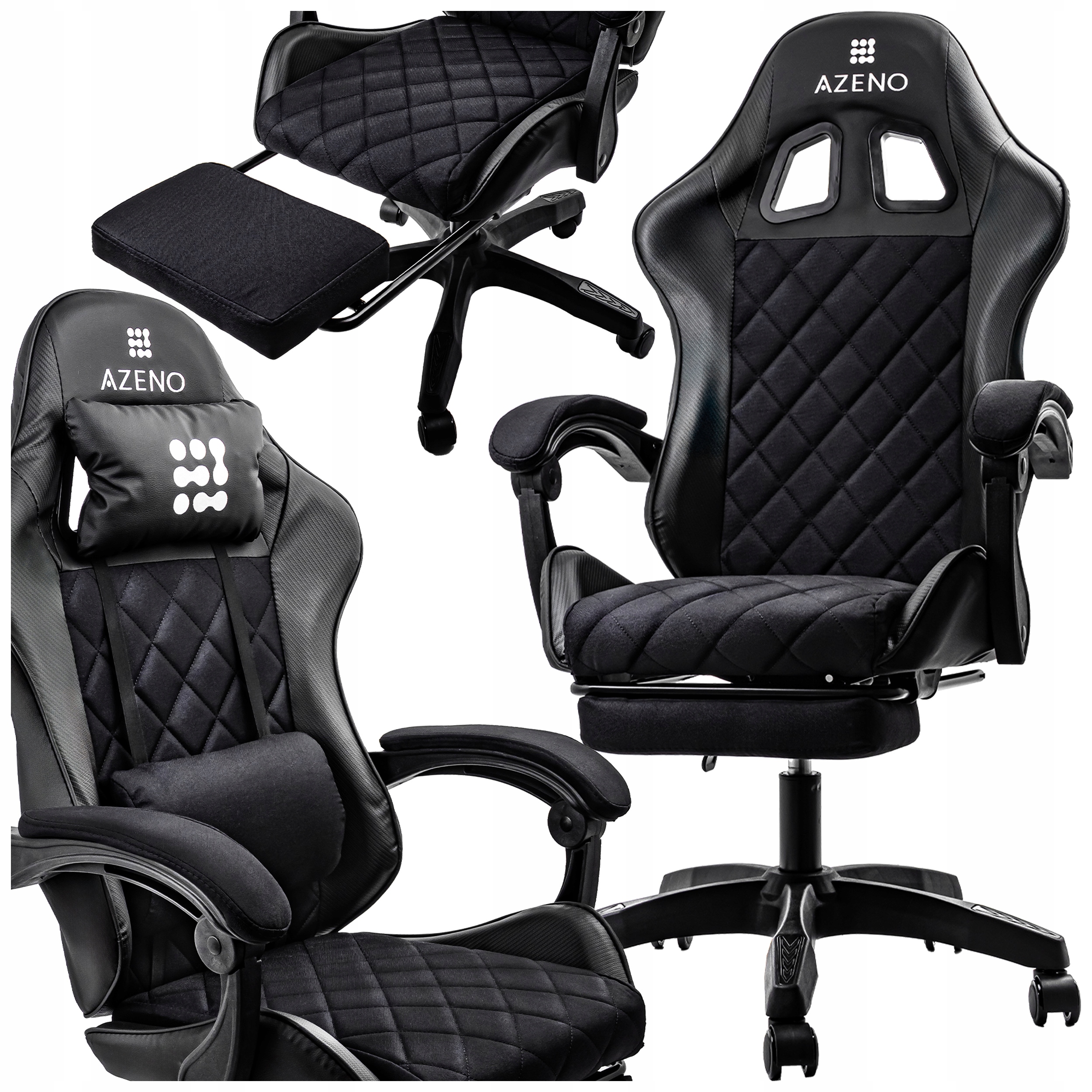 Fotel obrotowy AZENO czarny