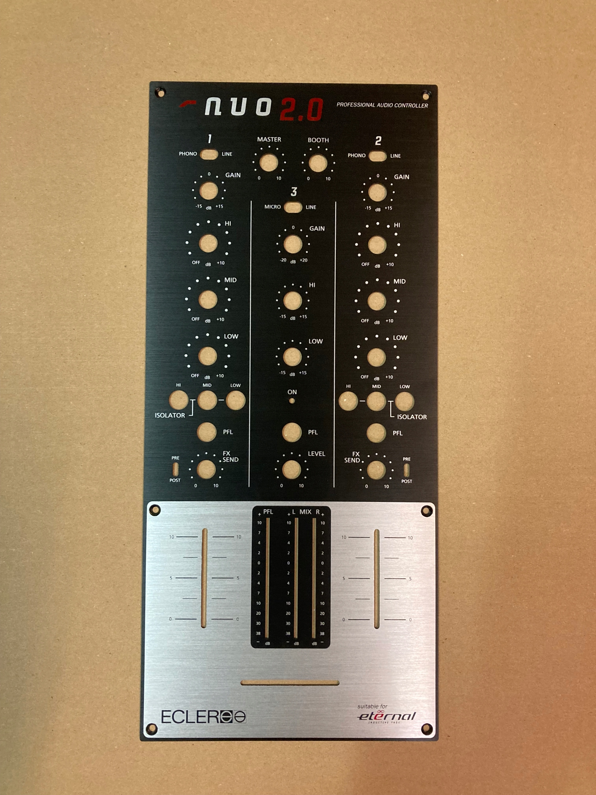 Ecler Přední Panel Faceplate pro Nuo 2.0