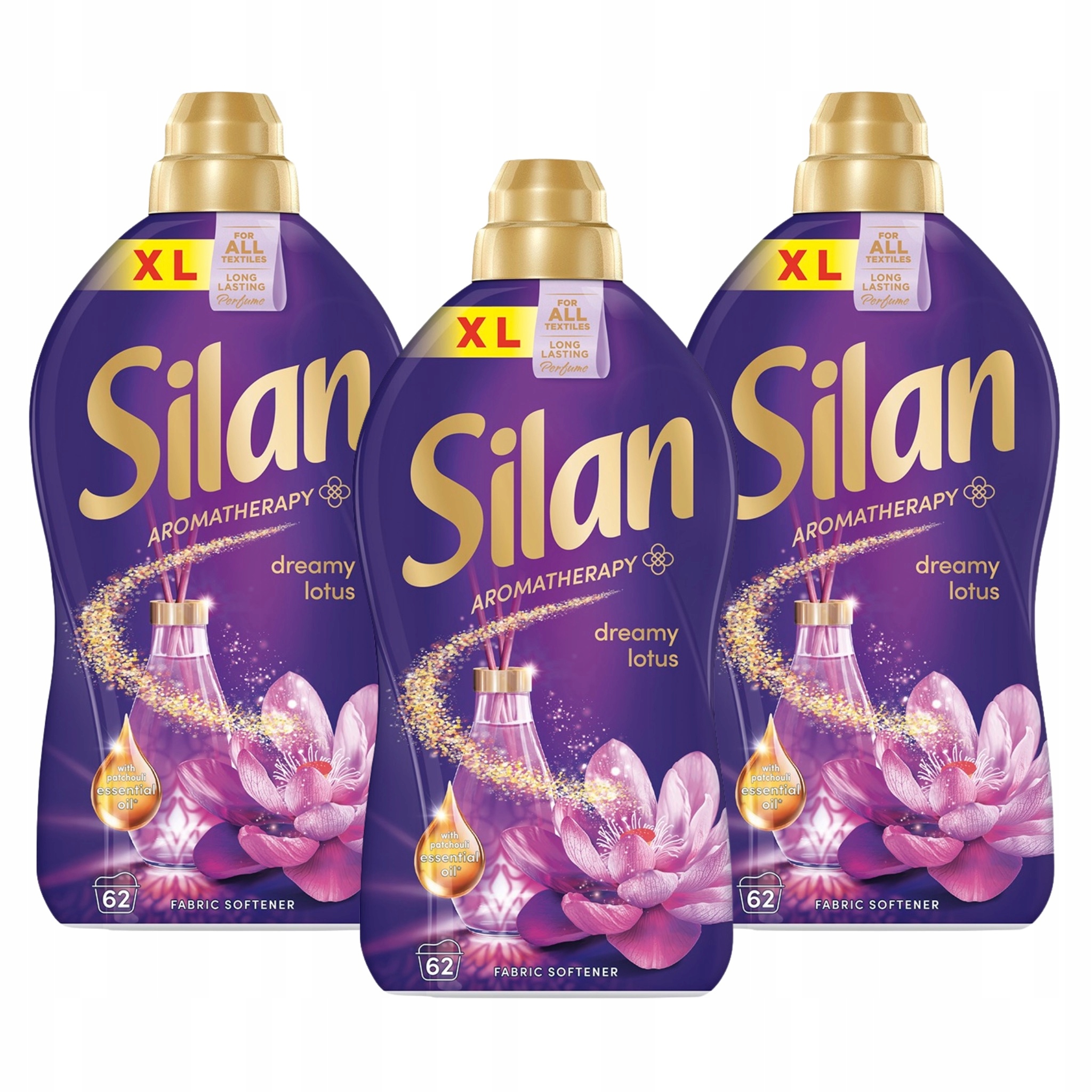 Levně 3X Tekutá Aviváž Silan Aromatherapy Dreamy Lotus 1364 ML 186 Praní