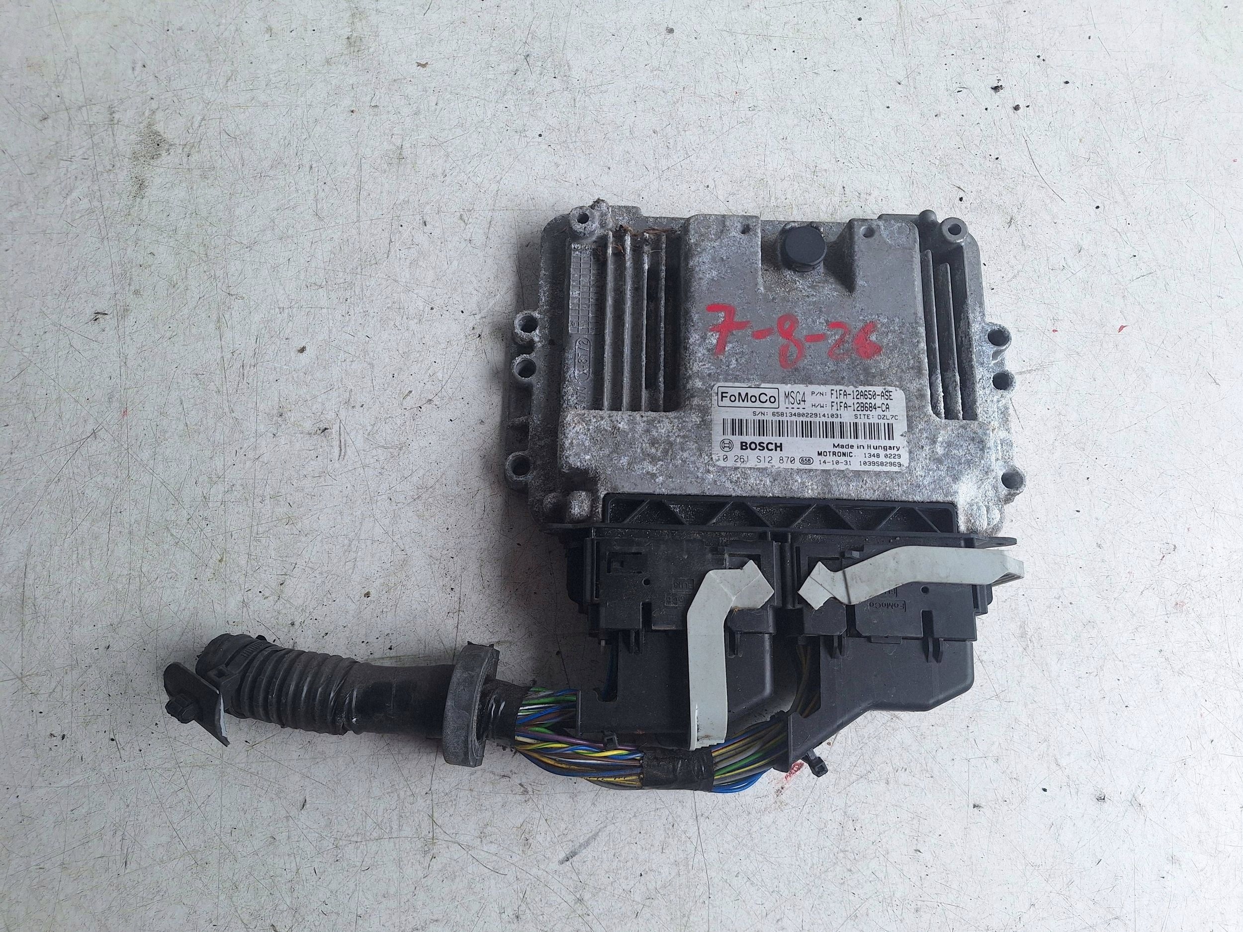 FORD computer control unit of the engine F1FA-12A650-ASE BOSCH 0281S12870