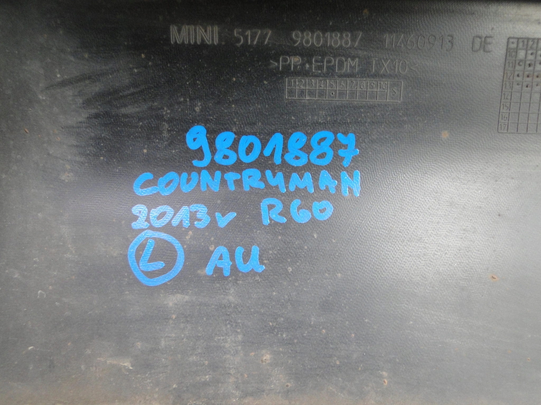 молдинг порога MINI COUNTRYMAN R60 9801888 9801887