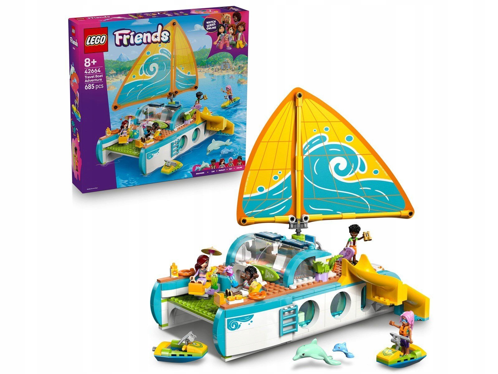 stavebnice Lego Friends 42664 Dobrodružství na lodi Jachta