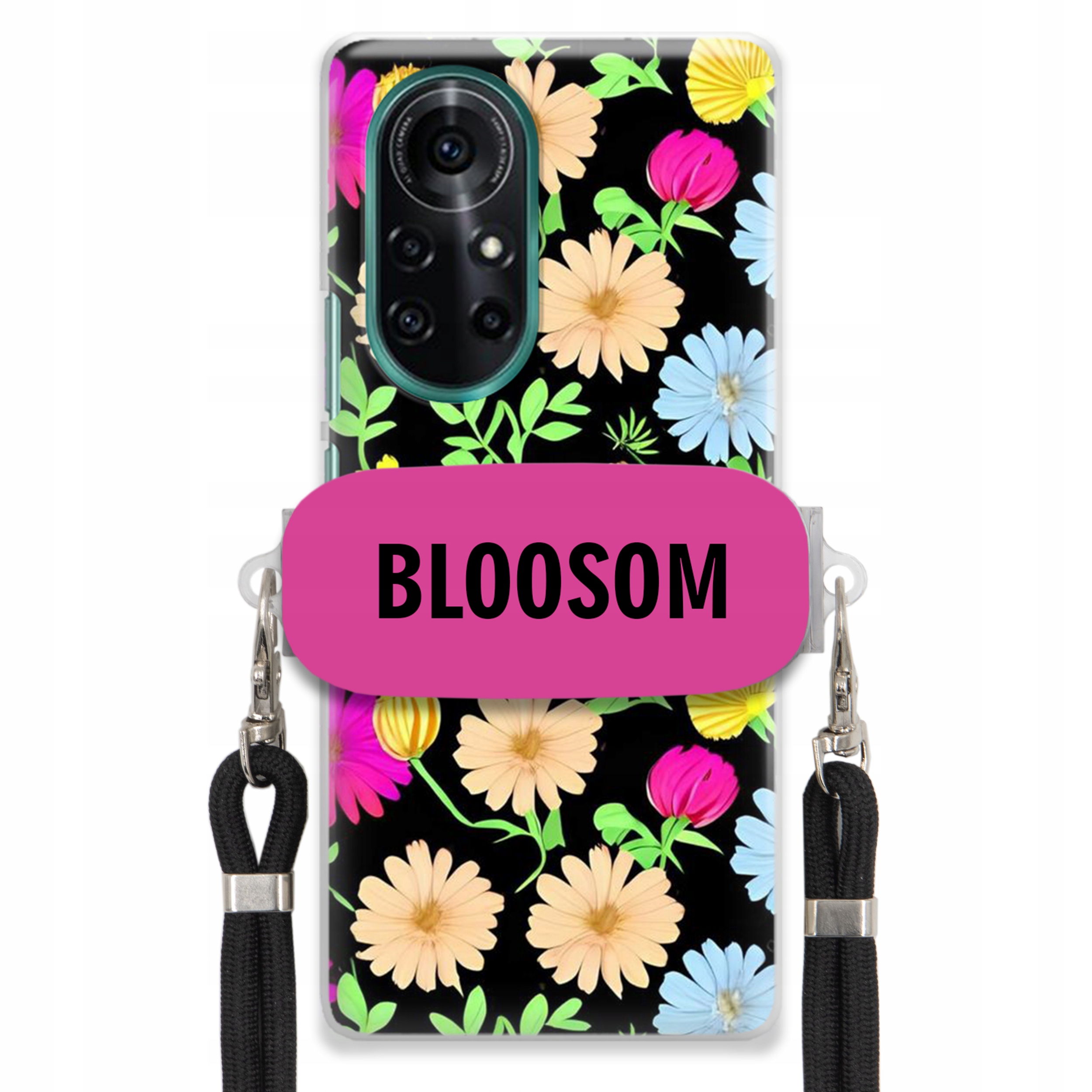 Pouzdro Držák Crossbody pro Huawei Nova 8 Kryt Case Květiny Bloosom Flower