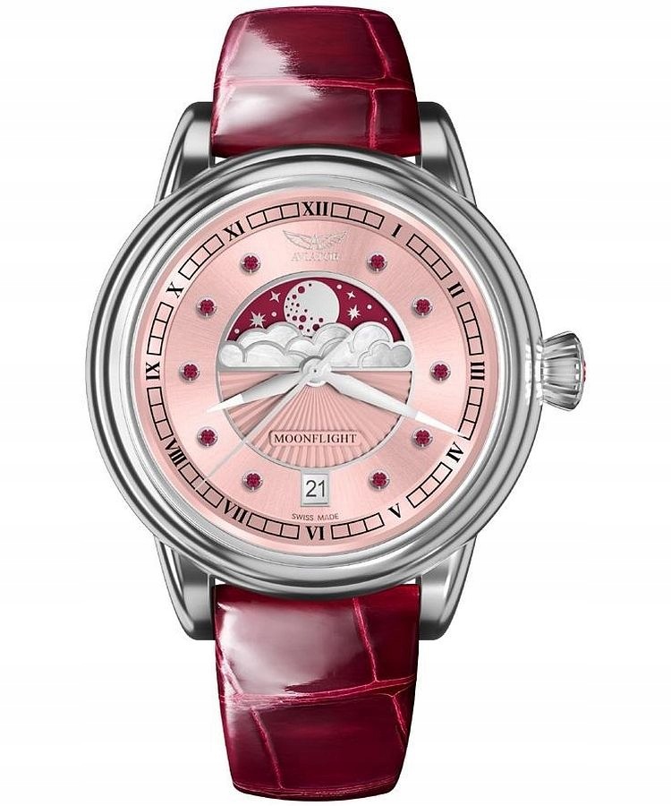 Dámské hodinky Aviator Moonflight Gemstone Edition Ruby Limited Edition