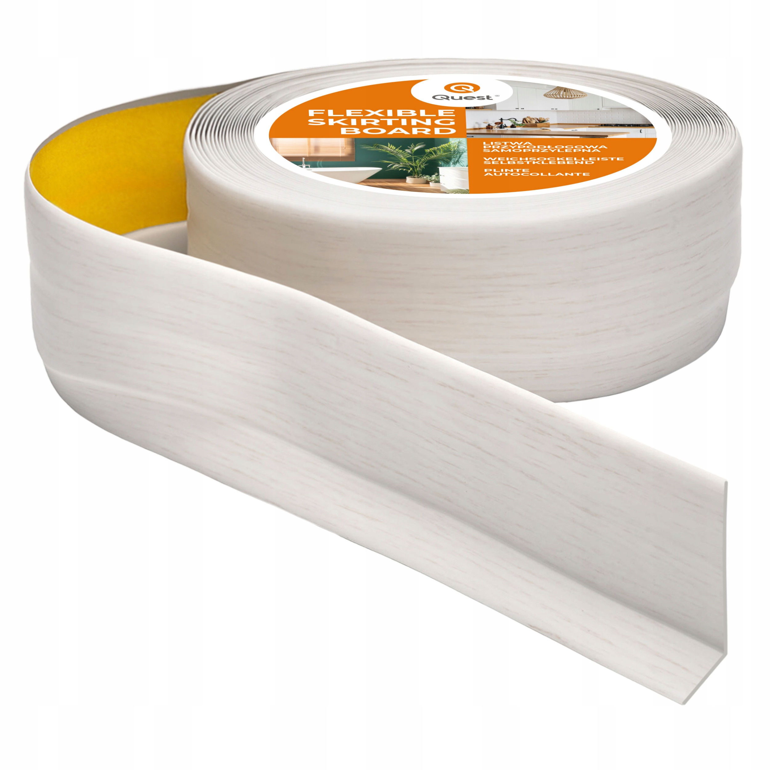 Samolepiaca podlahová lišta Pvc 50/20 breza 10 m| pružná