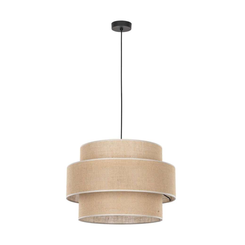 Lampa Wisząca Zwis Tk Lighting Calisto 5419 E27 Juta/czarna