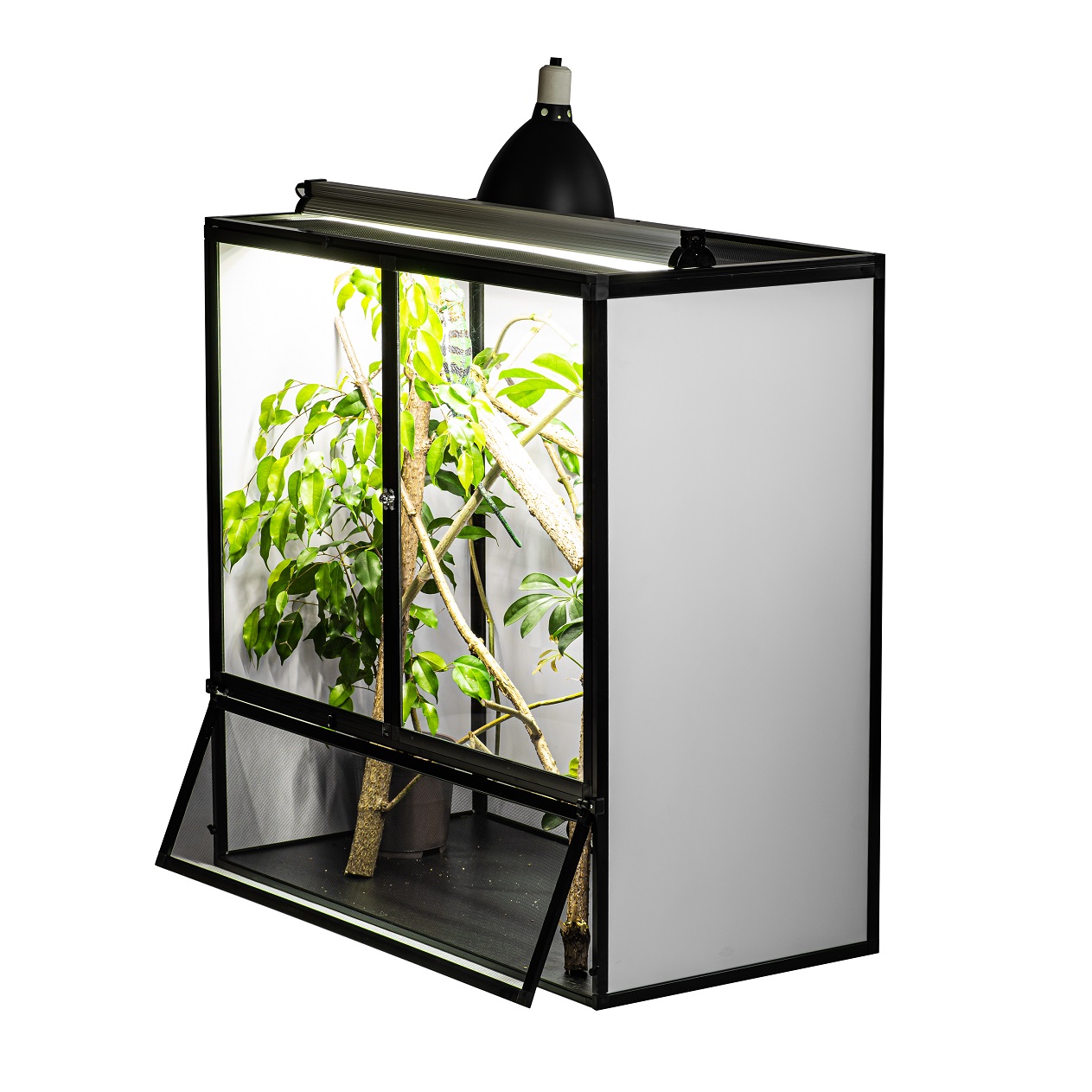 Levně Terárium T Black XL 90x45x90cm pro plazy a bezobratlé (chameleon, gekon)