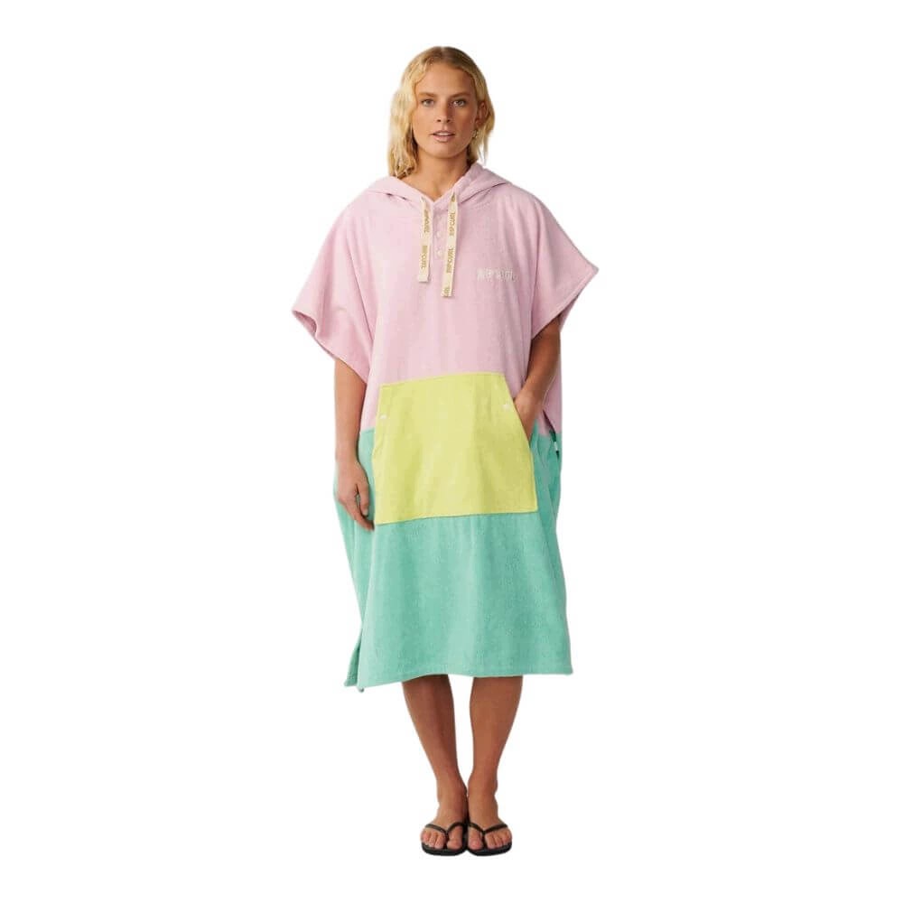 Poncho plażowe z kapturem Rip Curl Premium Surf Light Lilac