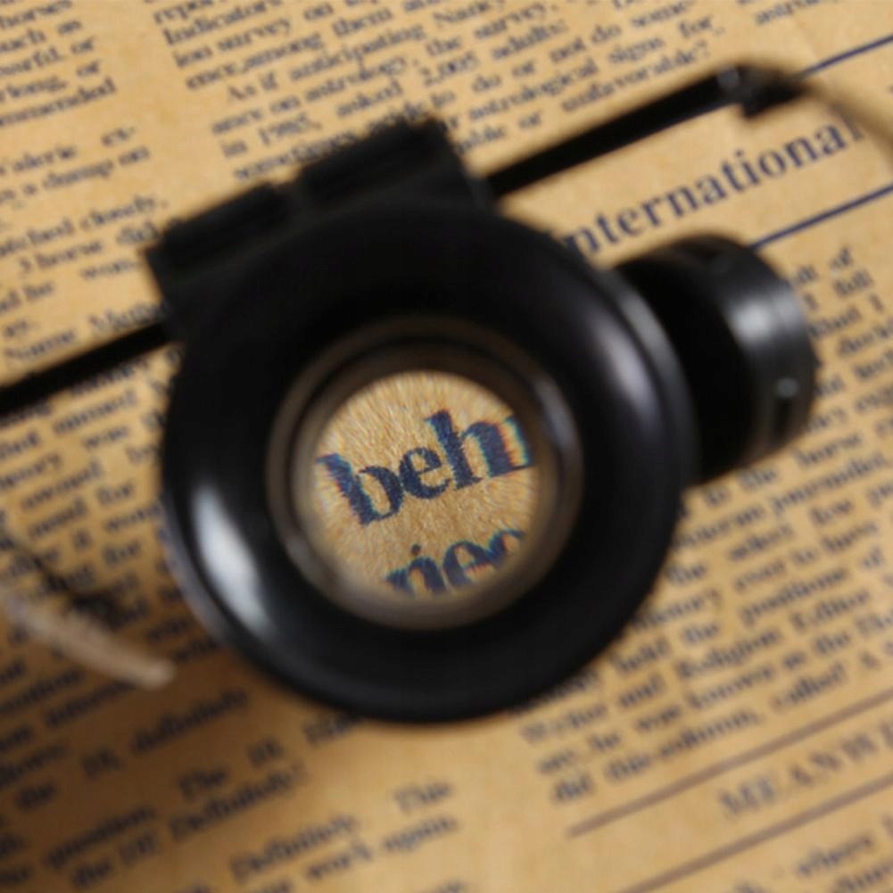 OKULARY SERWISOWE ZEGARMISTRZOWSKIE LUPA JUBILERSKA POWIĘKSZAJĄCE 20X LED Maksymalne powiększenie 20 x