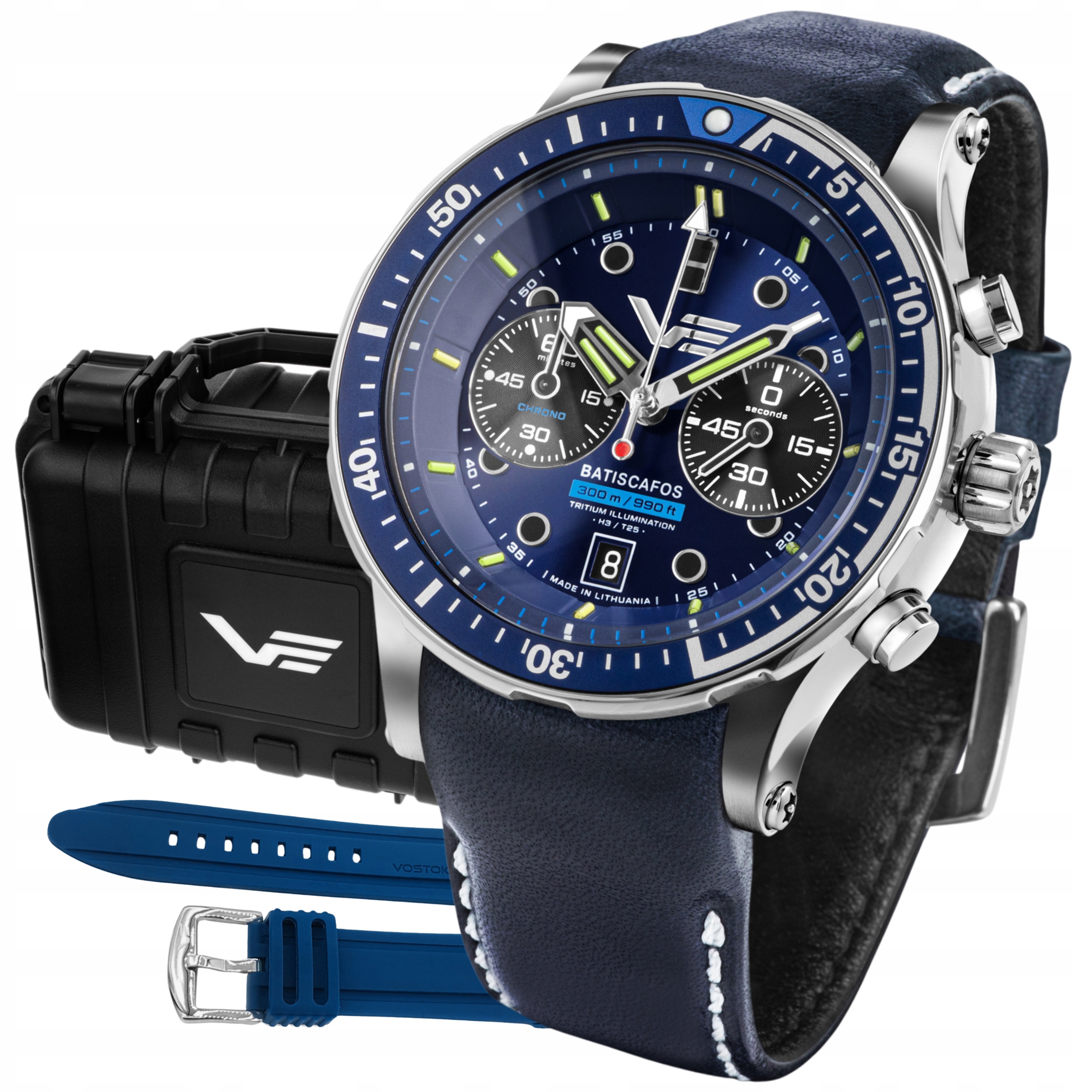 Nové originální hodinky Vostok Europe 6S21-511A772 Batiscafos řemínek, krabička