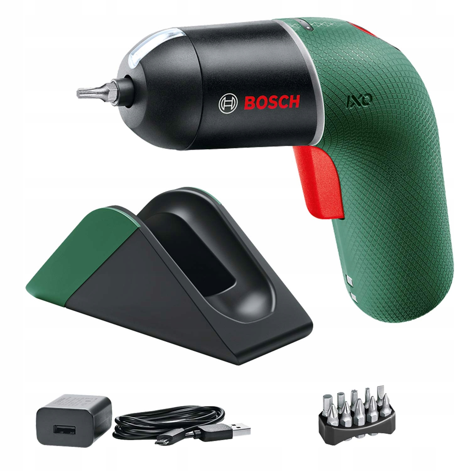 BOSCH Wkrętarka Akumulatorowa IXO Zestaw Zielona Regulacja Prędkości — miniatura 2