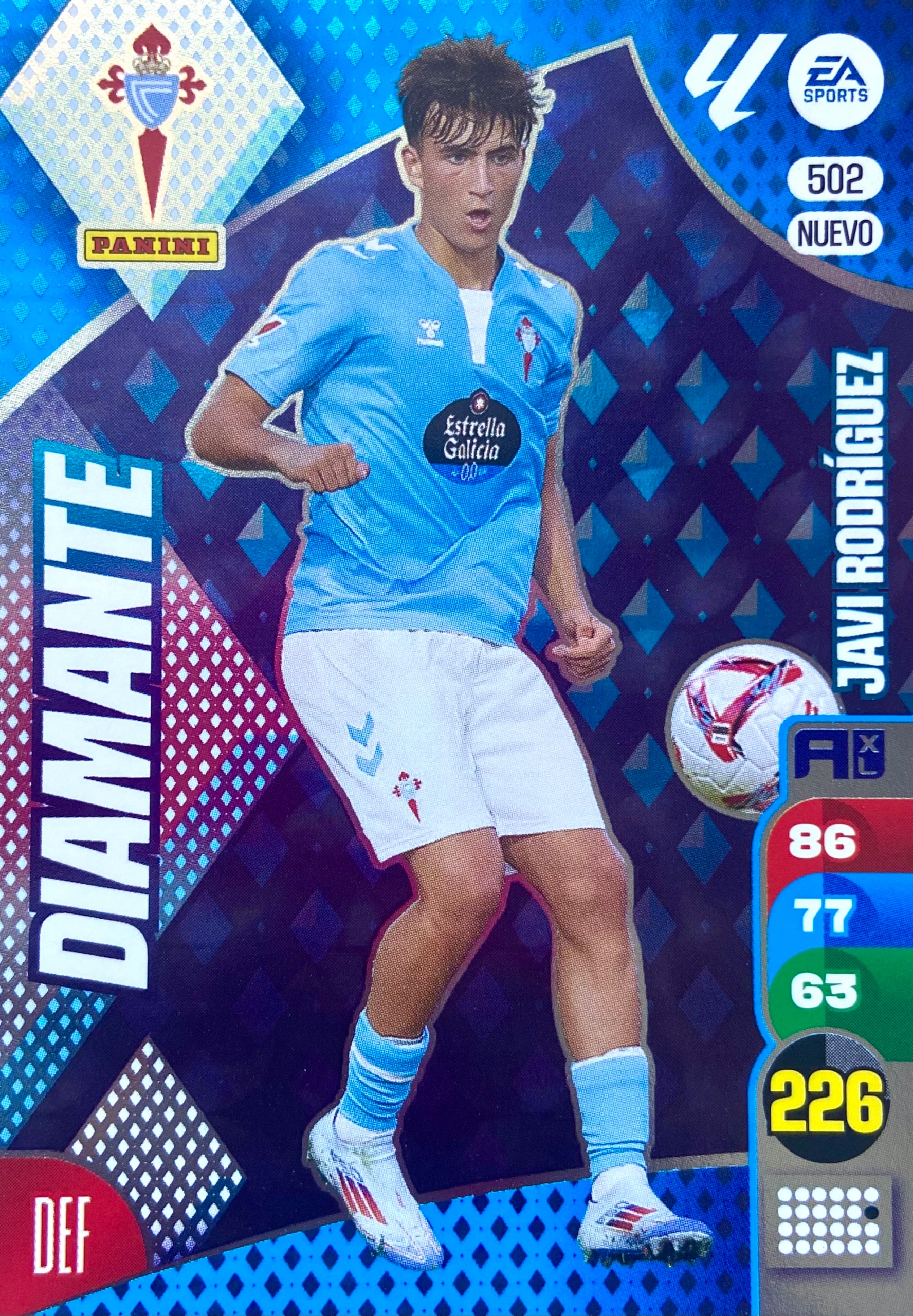 Panini La Liga 2024-25 2025 Diamante nuevo 502 Javi Rodriguez Rc Celta