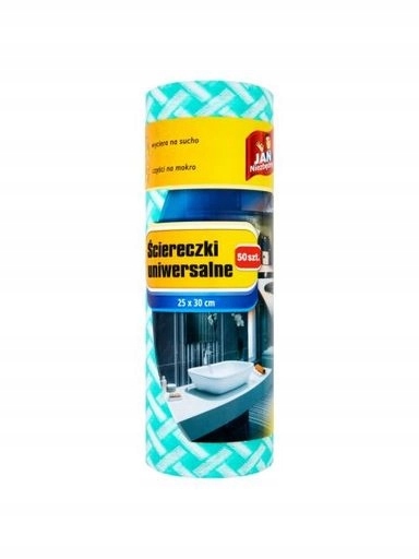Levně 2x Jan Niezbędny Utěrky na roli barevné 50 ks