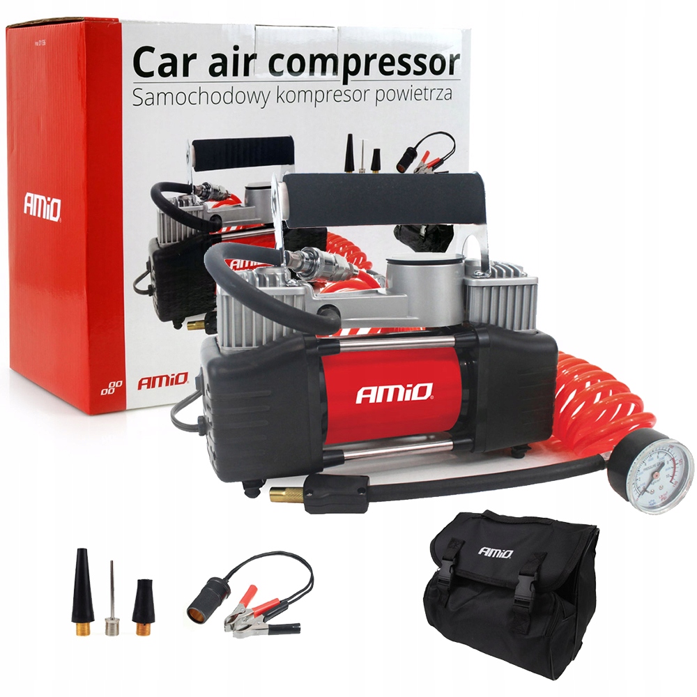 АВТОМОБІЛЬНИЙ КОМПРЕСОР АВТОМОБІЛЯ МАНОМЕТР 2 ЦИЛІНДРА 12В