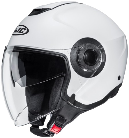Hjc I40N Solid Pearl Biela Motocyklová Prilba Otvorená L
