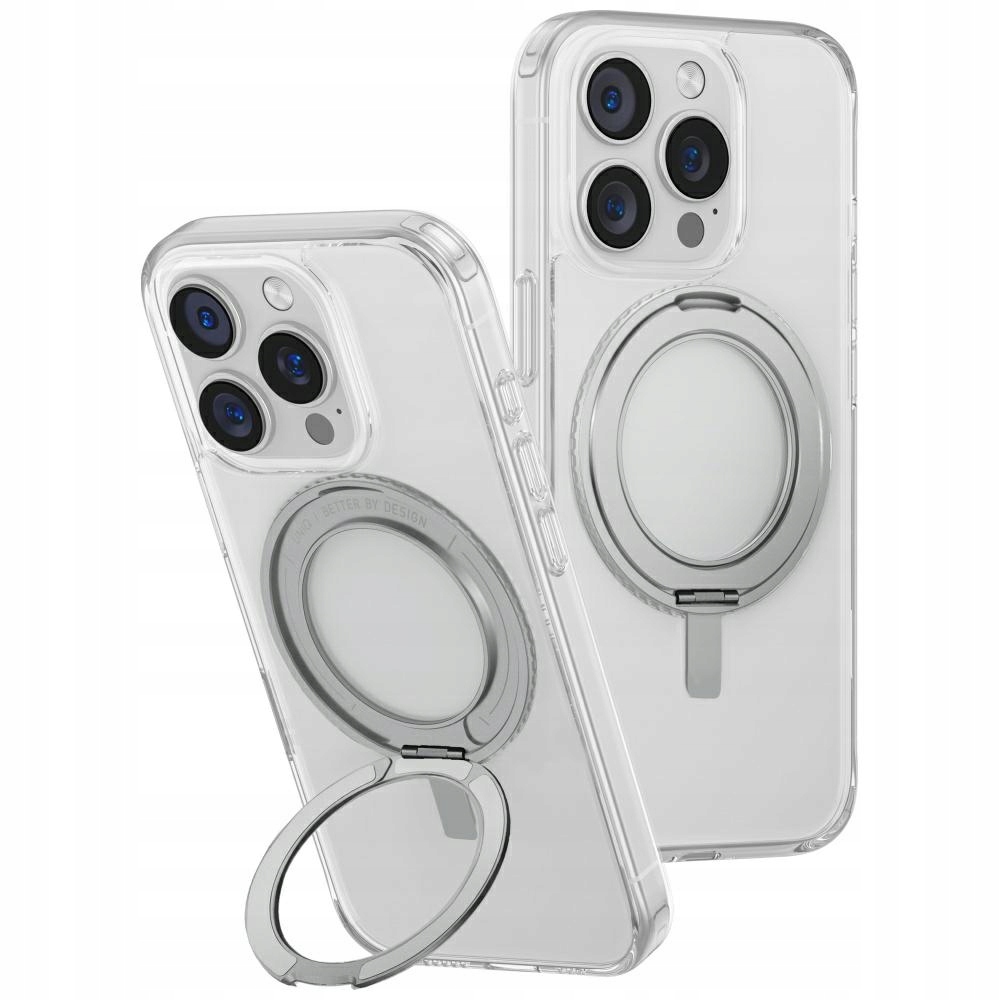 Etui Uniq Swivix 360 Rotating Kickstand na iPhone 16 Pro przezroczyste