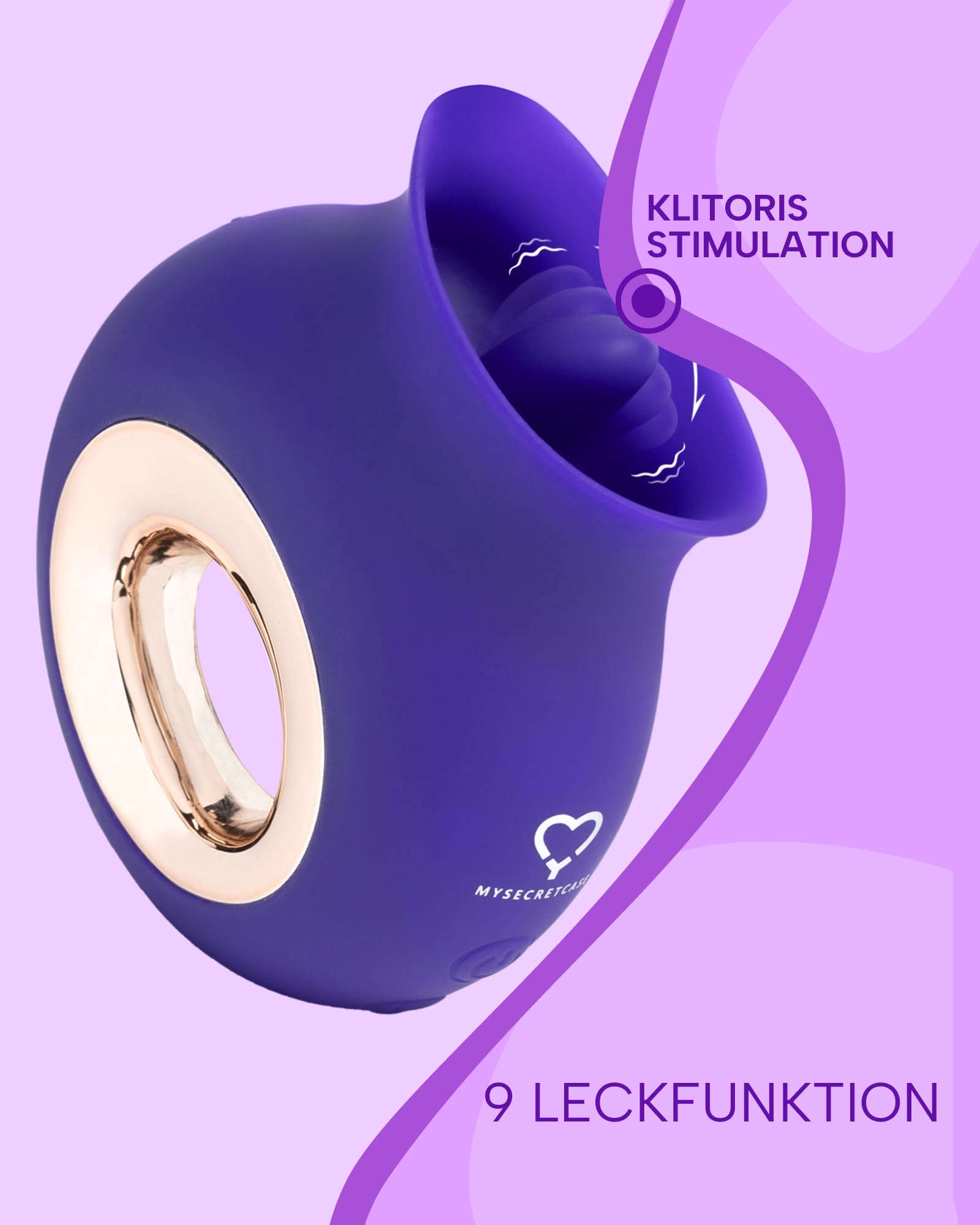 MYSECRETCASE Zestaw Wibratorów Dla Kobiet Stymulator Klitorisu 9 Trybów USB — miniatura 2