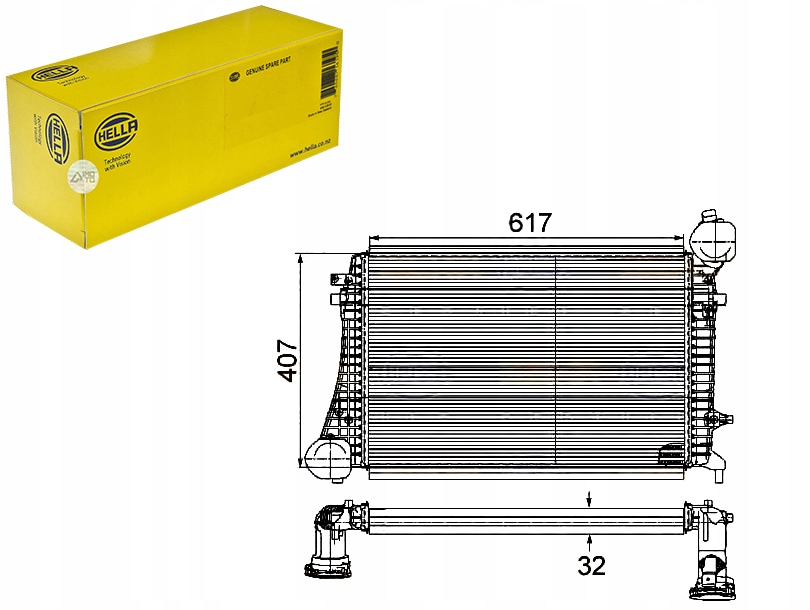 INTERCOOLER HELLA 1K0145803G 1K0145803R