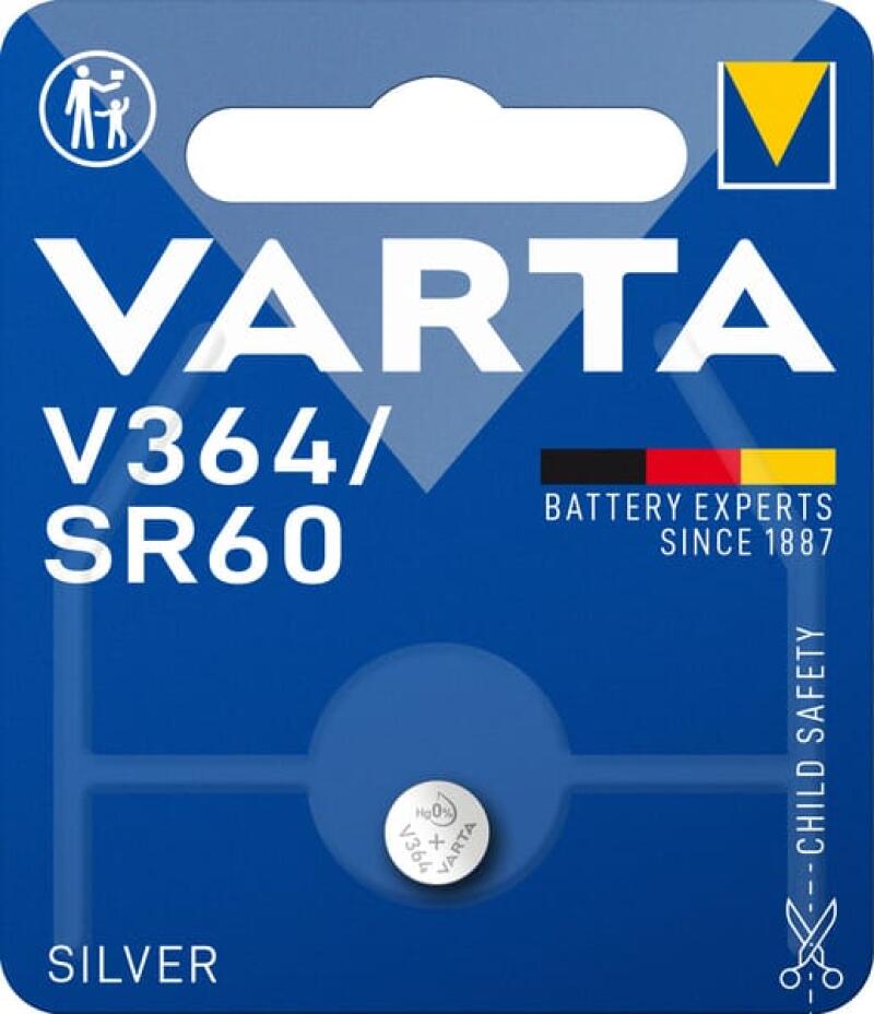 Bateria srebrowa pastylkowa Varta V364 1.6V 17mAh 6.8mm VT00364 do zegarka