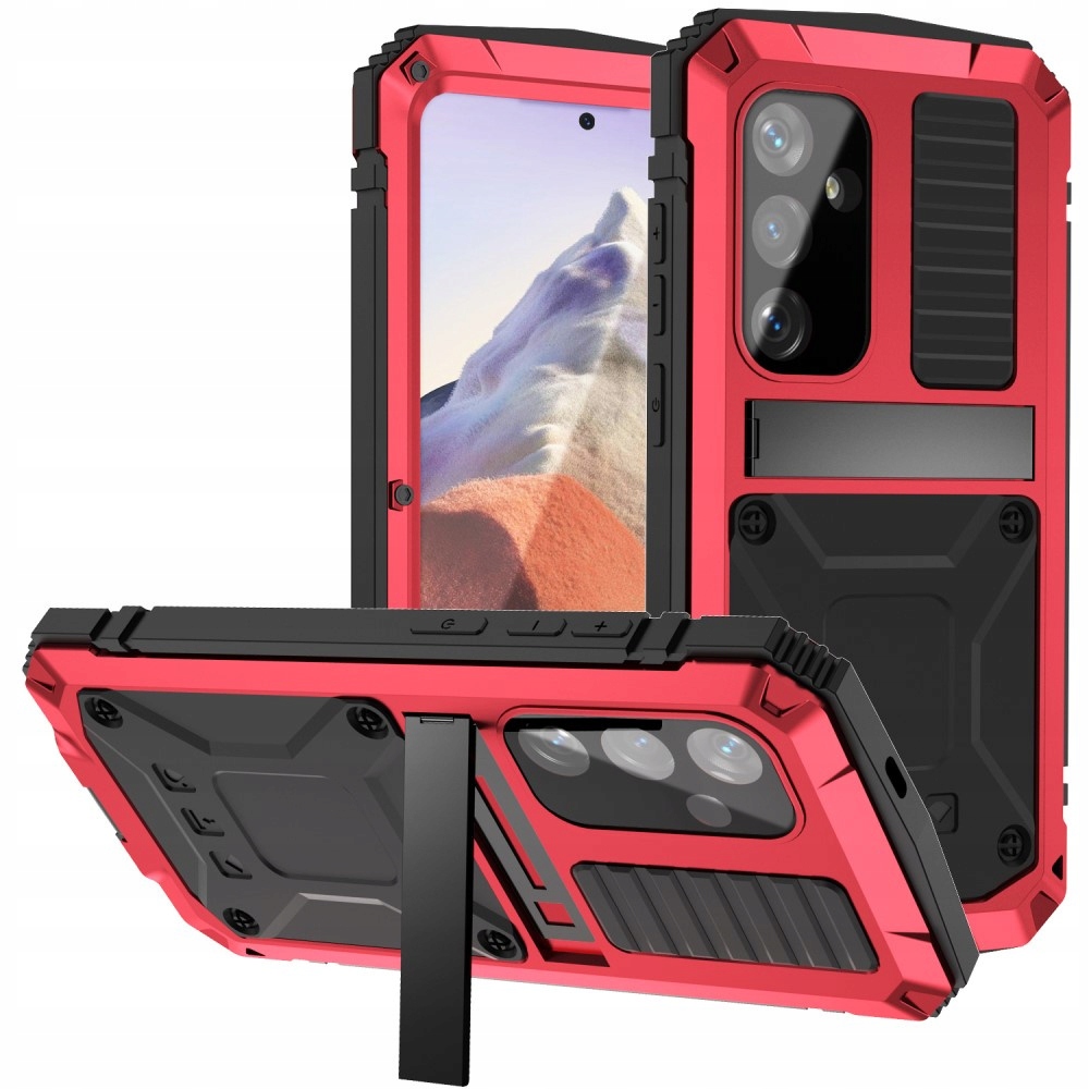 Pancéřové Pouzdro Sklo R-just pro Samsung Galaxy S24, Kryt, se stojánkem