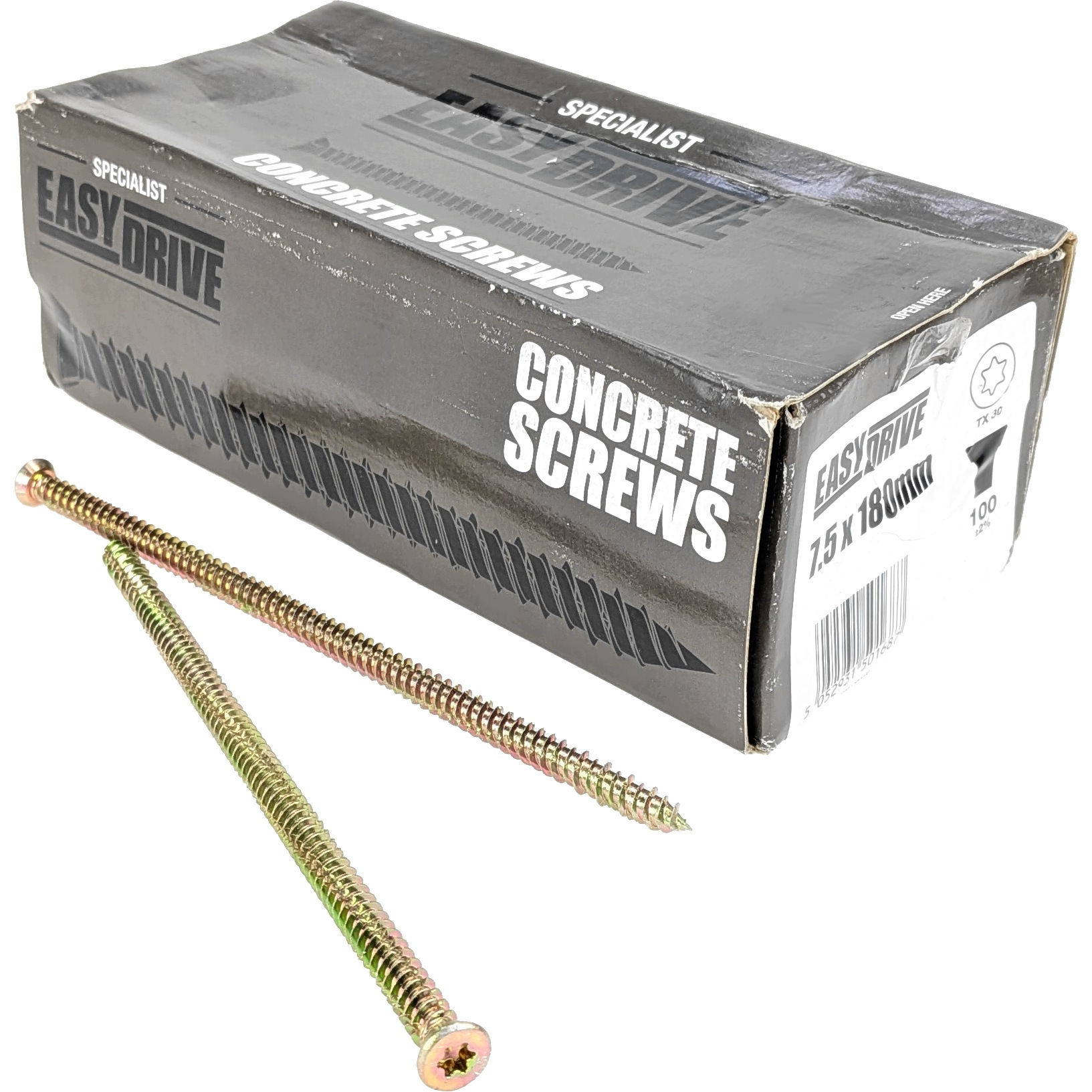 Peofesjonalne Wkręty do betonu Easydrive TX30 7,5 x 180 mm 100 szt. 3,76kg
