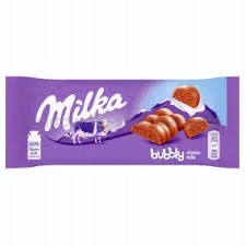 Levně Milka Čokoláda Bubbly Milk 90 g