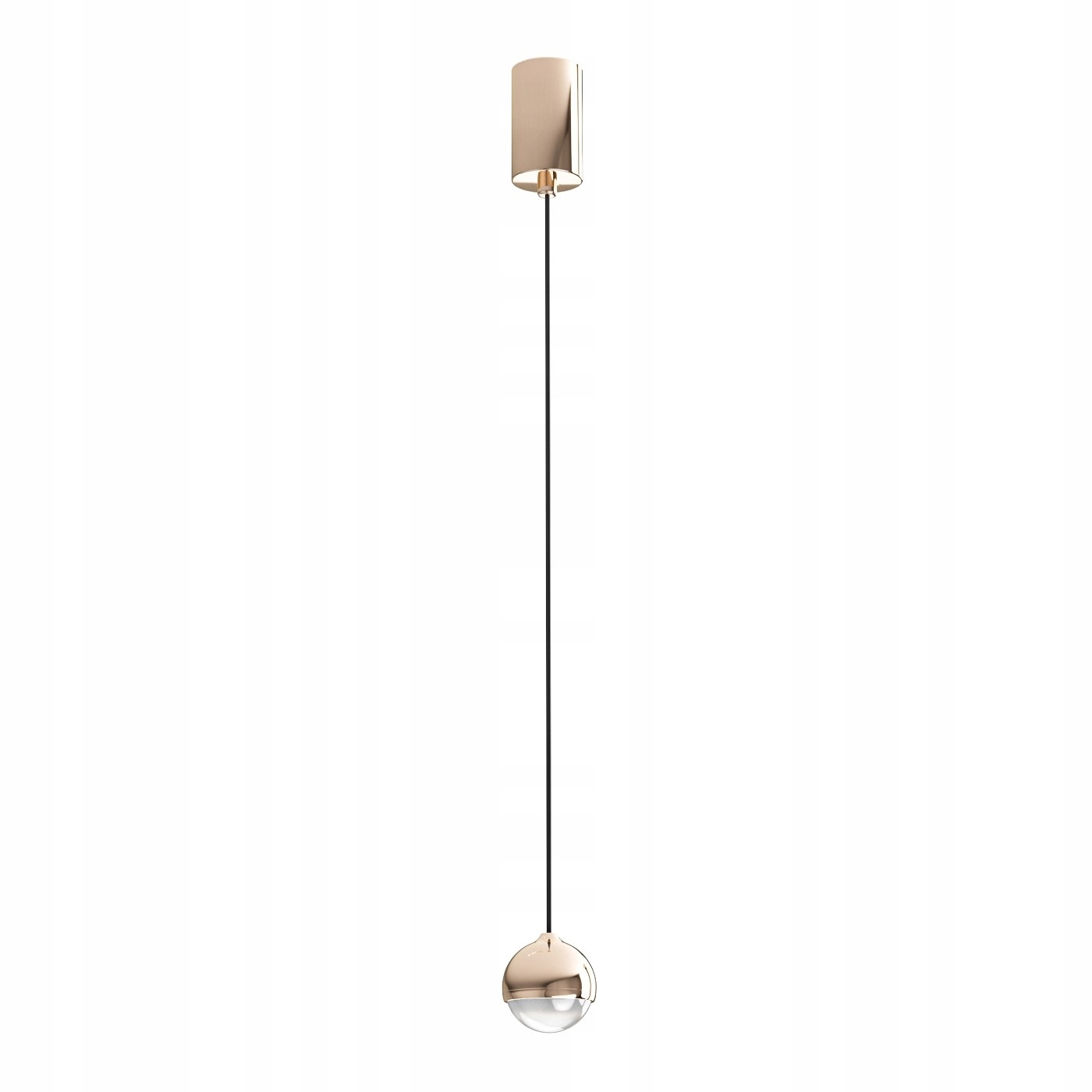 Závěsná lampa zlatá Bolicina Led jednoduchá, minimalistická, moderní