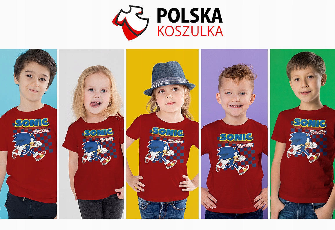 T-SHIRT KOSZULKA DLA DZIECKA SONIC 140 SUPER JAKOŚĆ Stan opakowania oryginalne