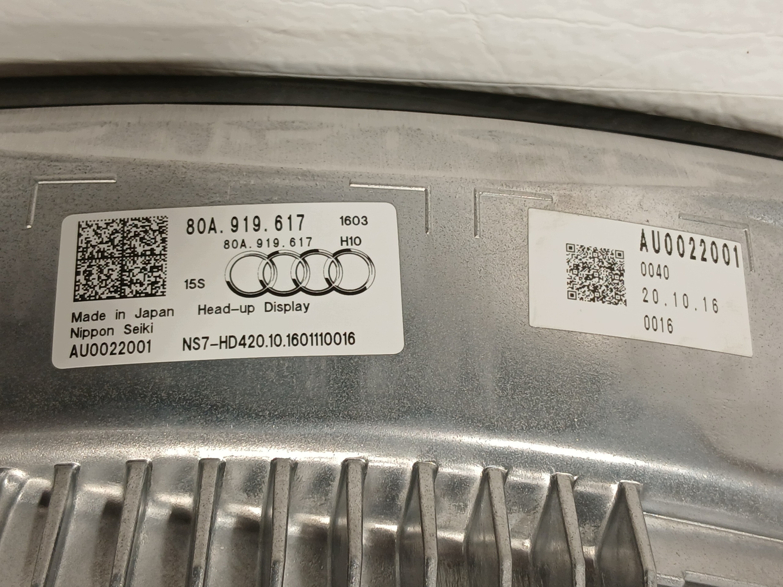 AUDI Q5 80A kijelző HUD HEAD UP 80A919617